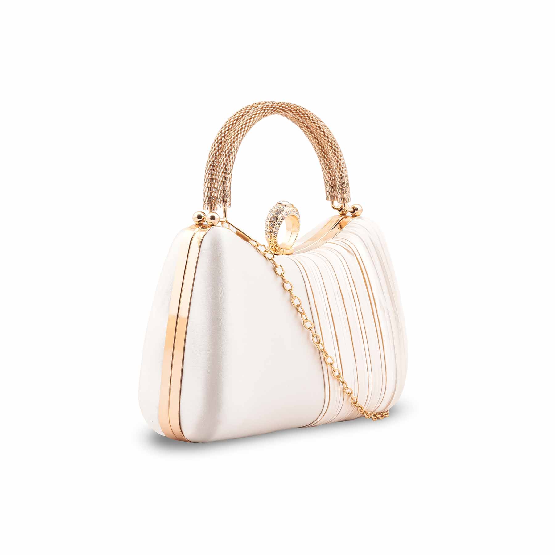 White Formal Clutch P24441 - Image 3