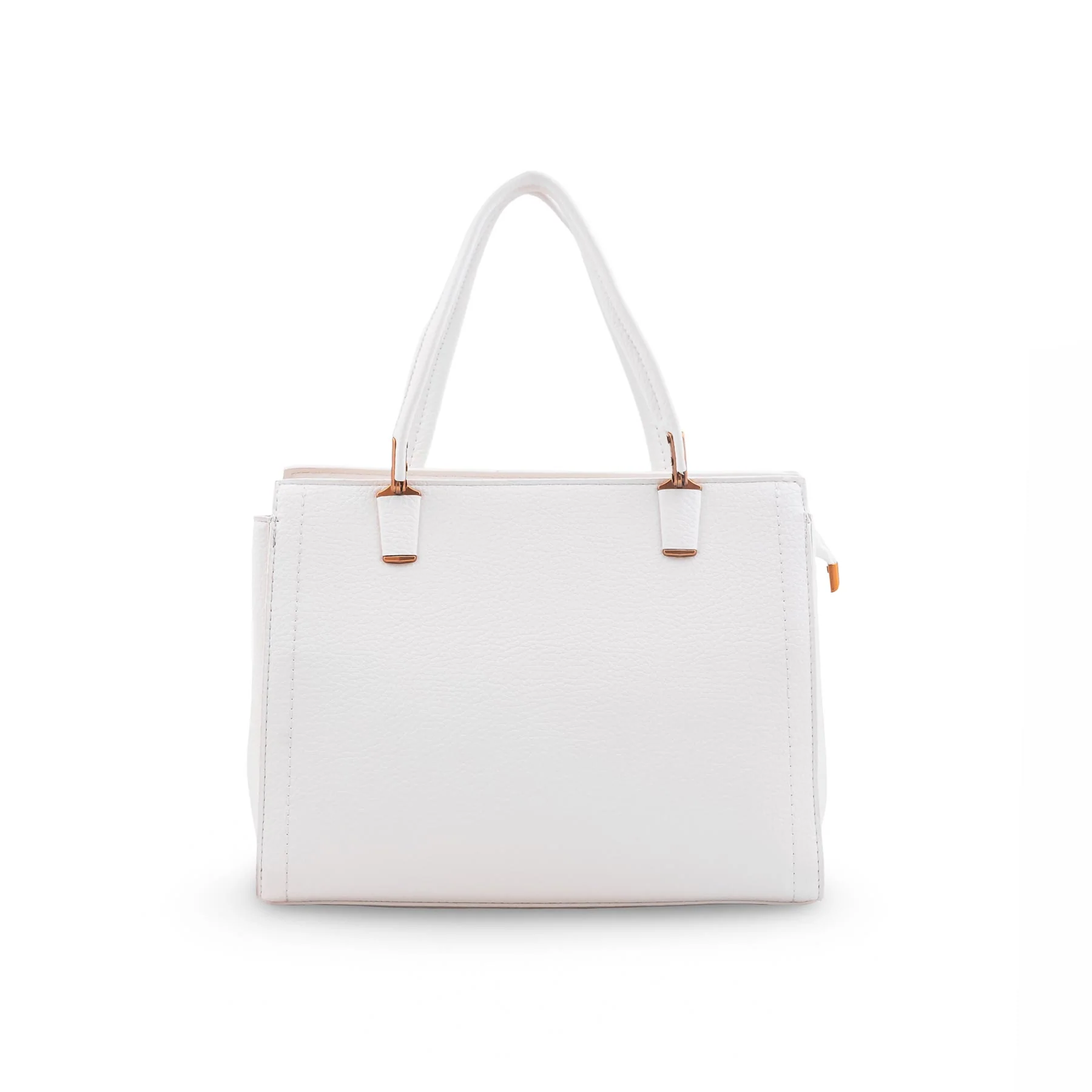 White Formal Hand Bag For Ladies P36600 - Image 2