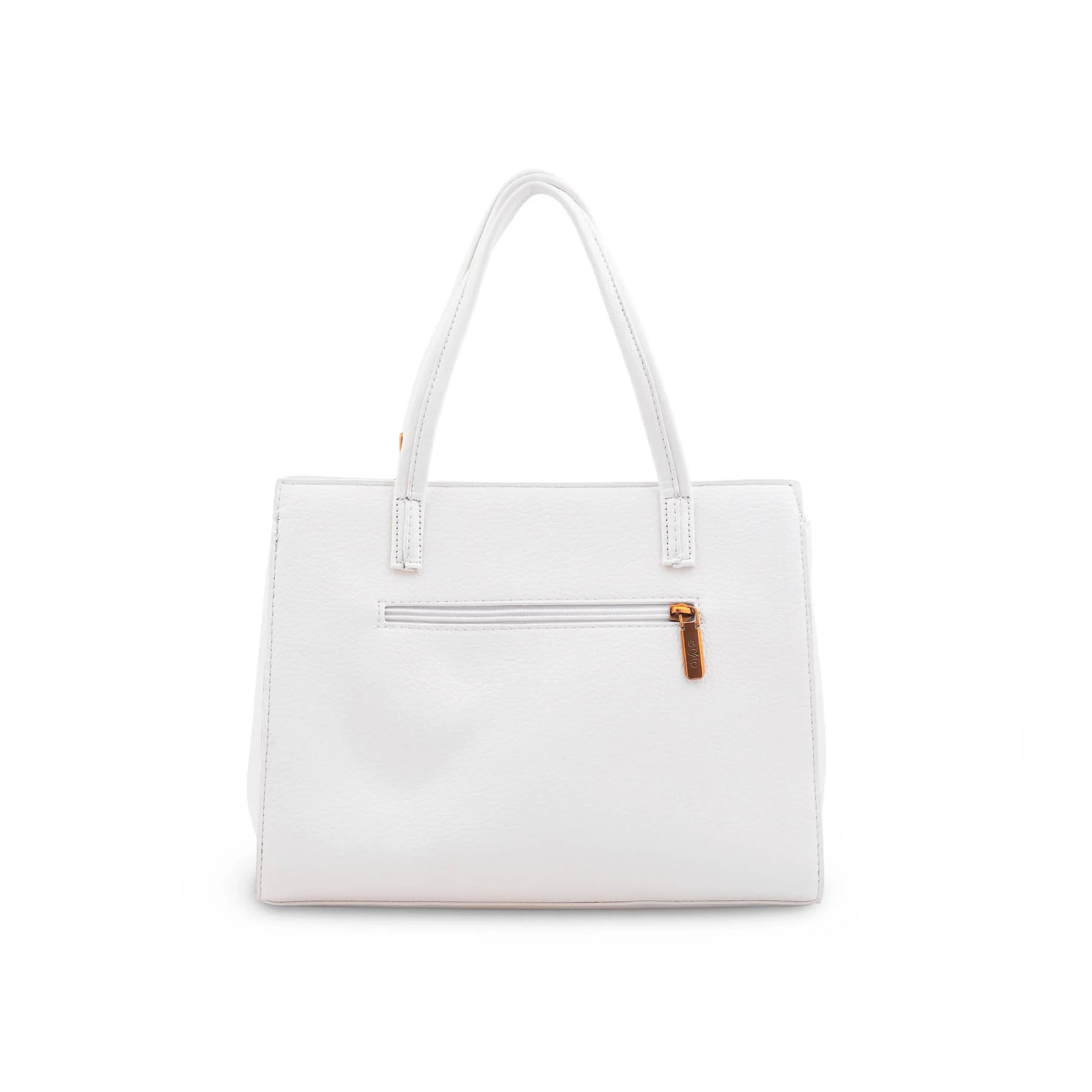 White Formal Hand Bag For Ladies P36600 - Image 4