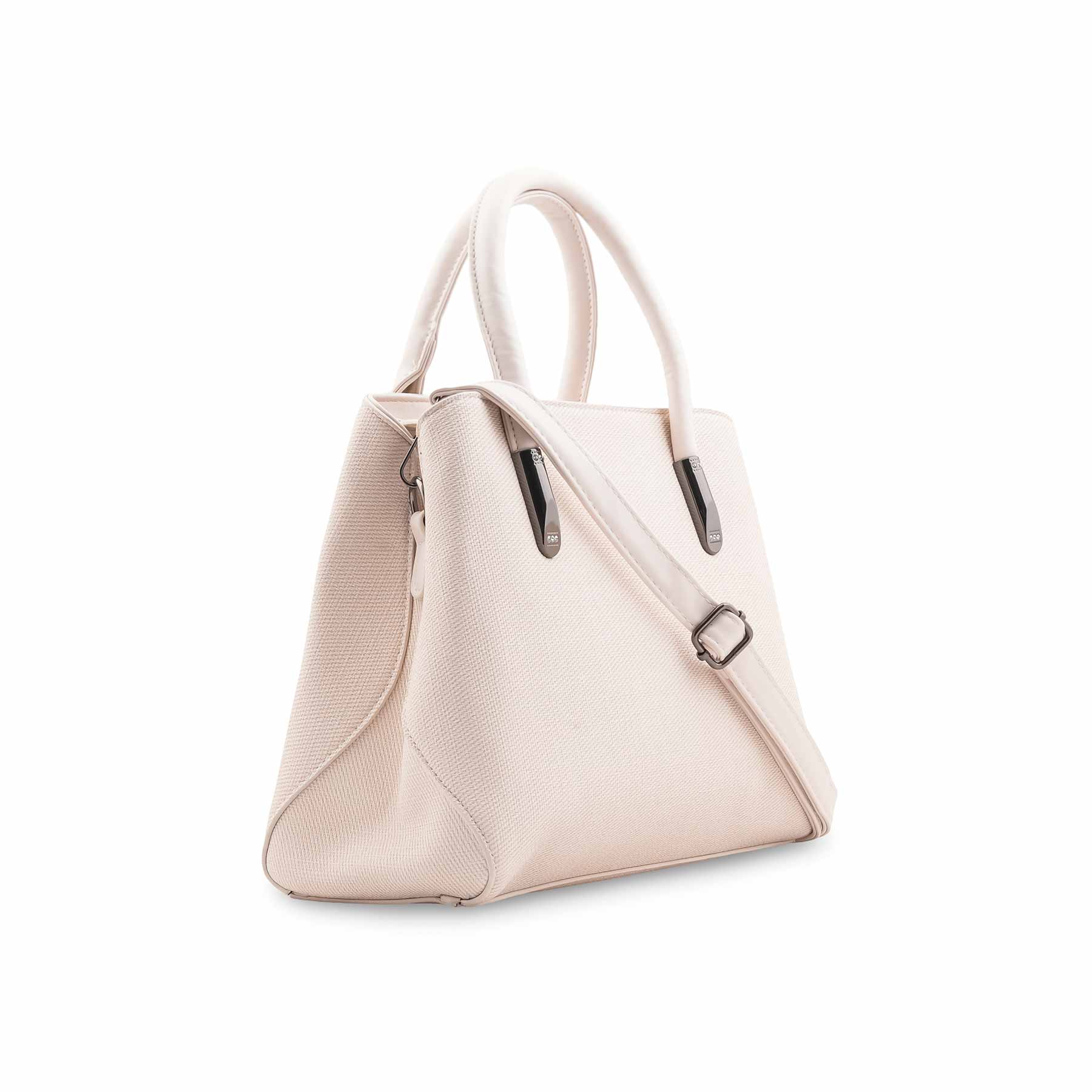 White Formal Hand Bag For Women P36534 - Image 3