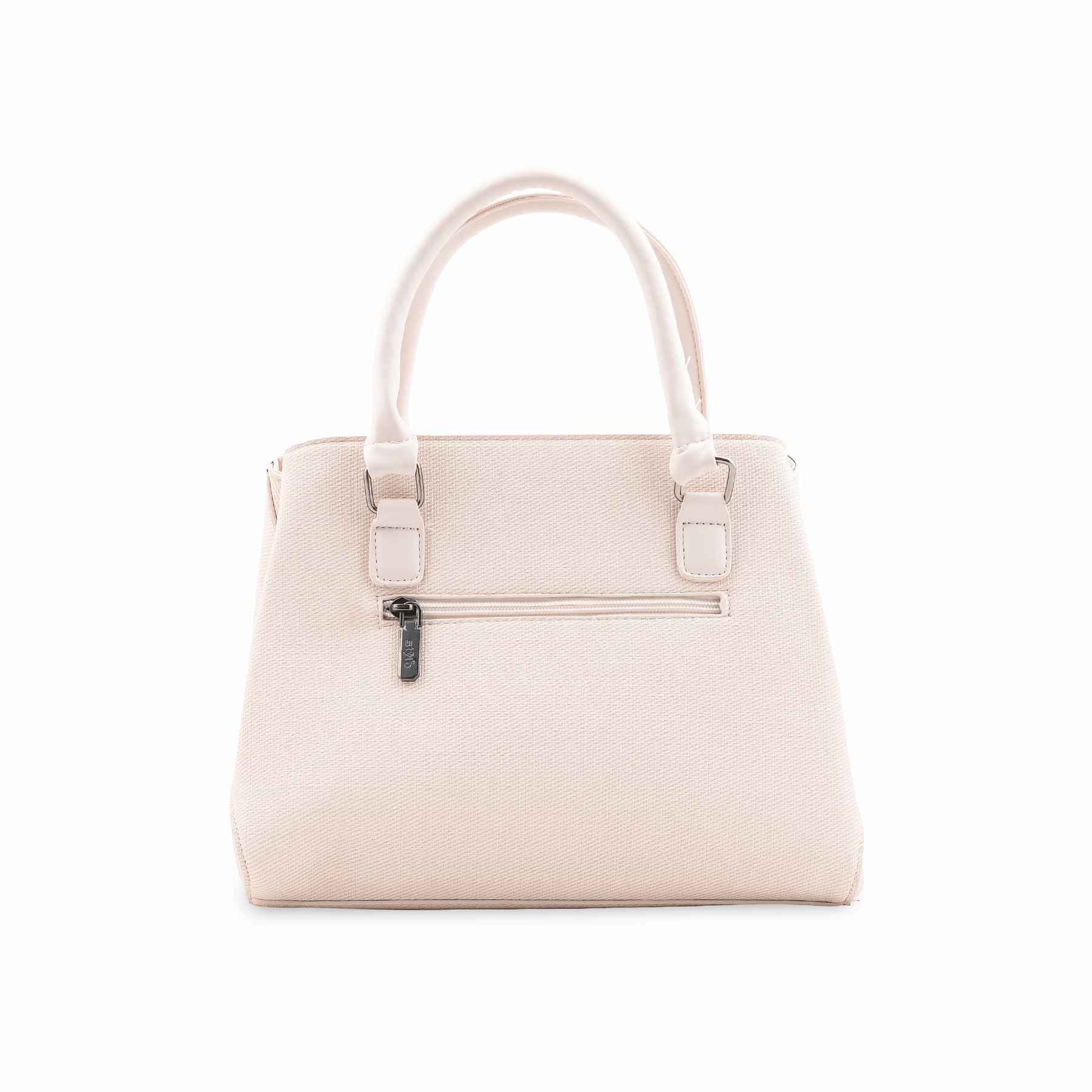 White Formal Hand Bag For Women P36534 - Image 4