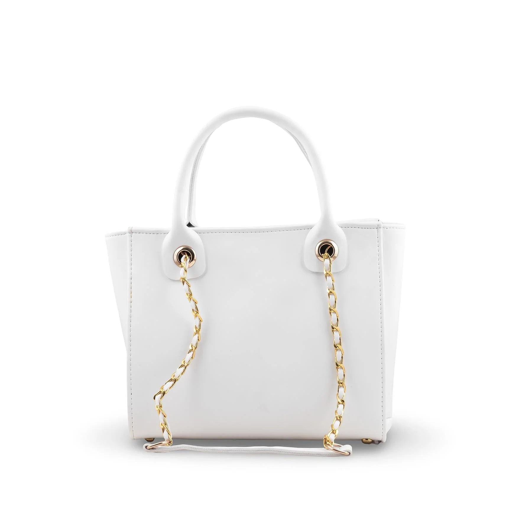 White Formal Hand Bag For Women P56254 - Image 4