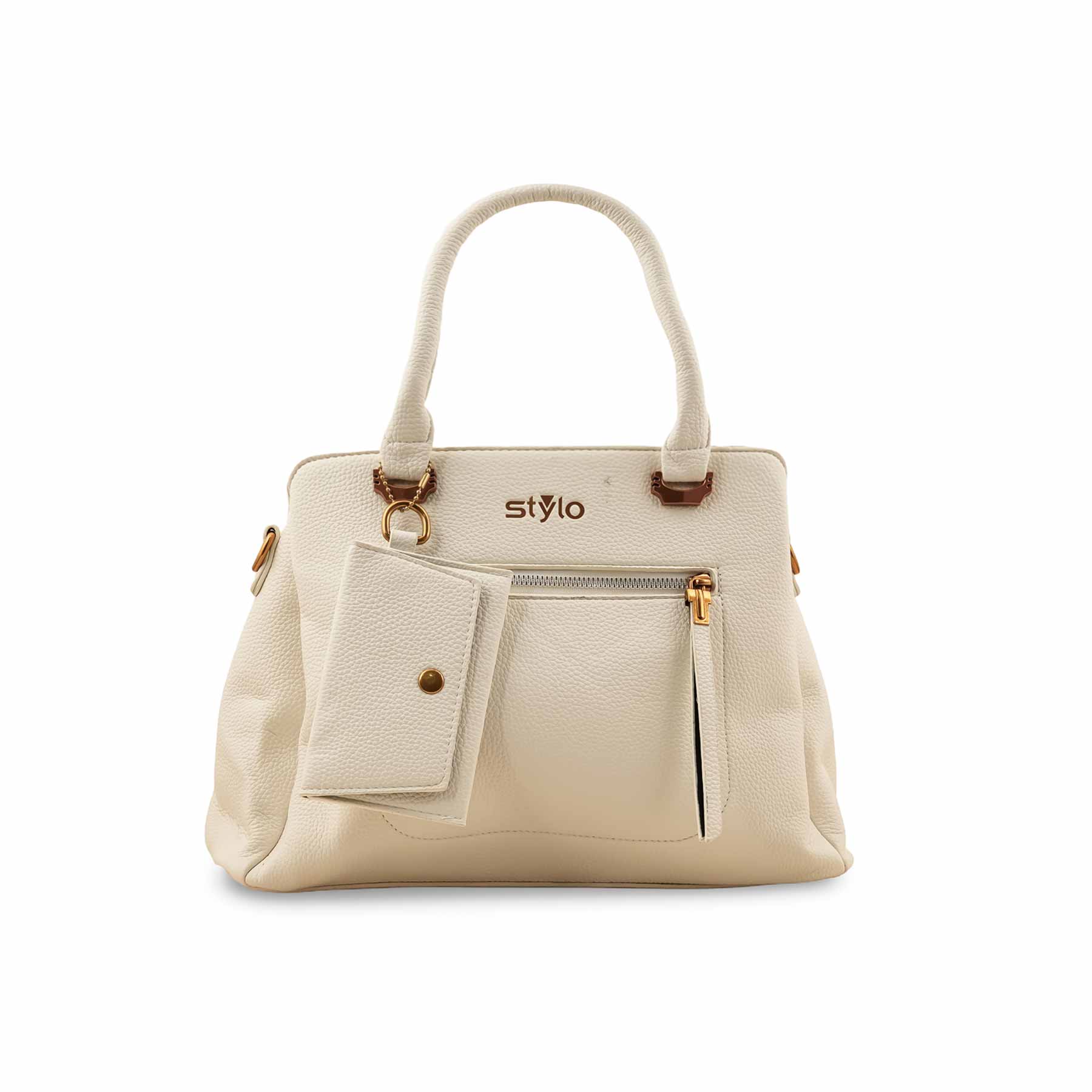 White Formal Hand Bag P36150 - Image 2
