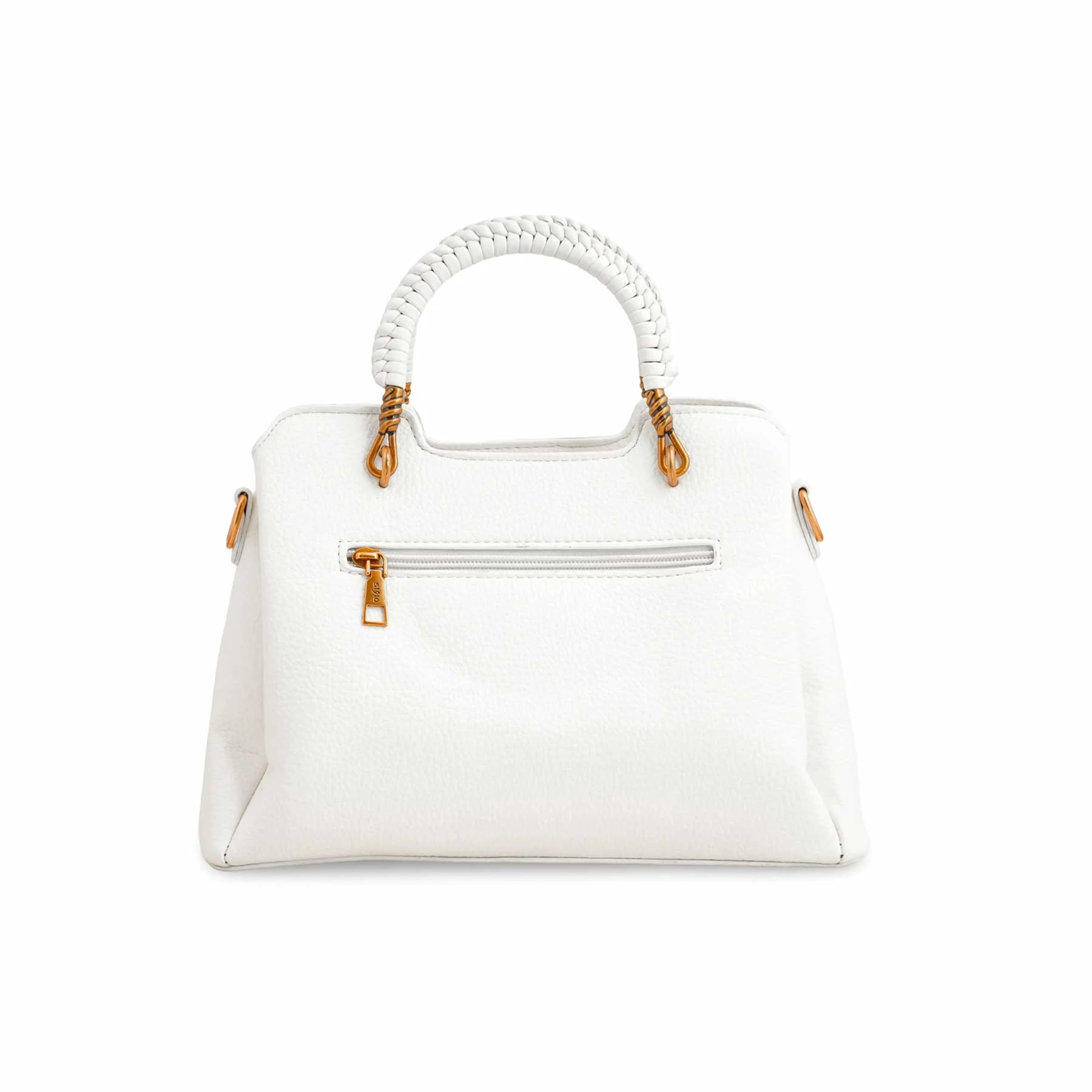 White Formal Hand Bag P36160 - Image 3