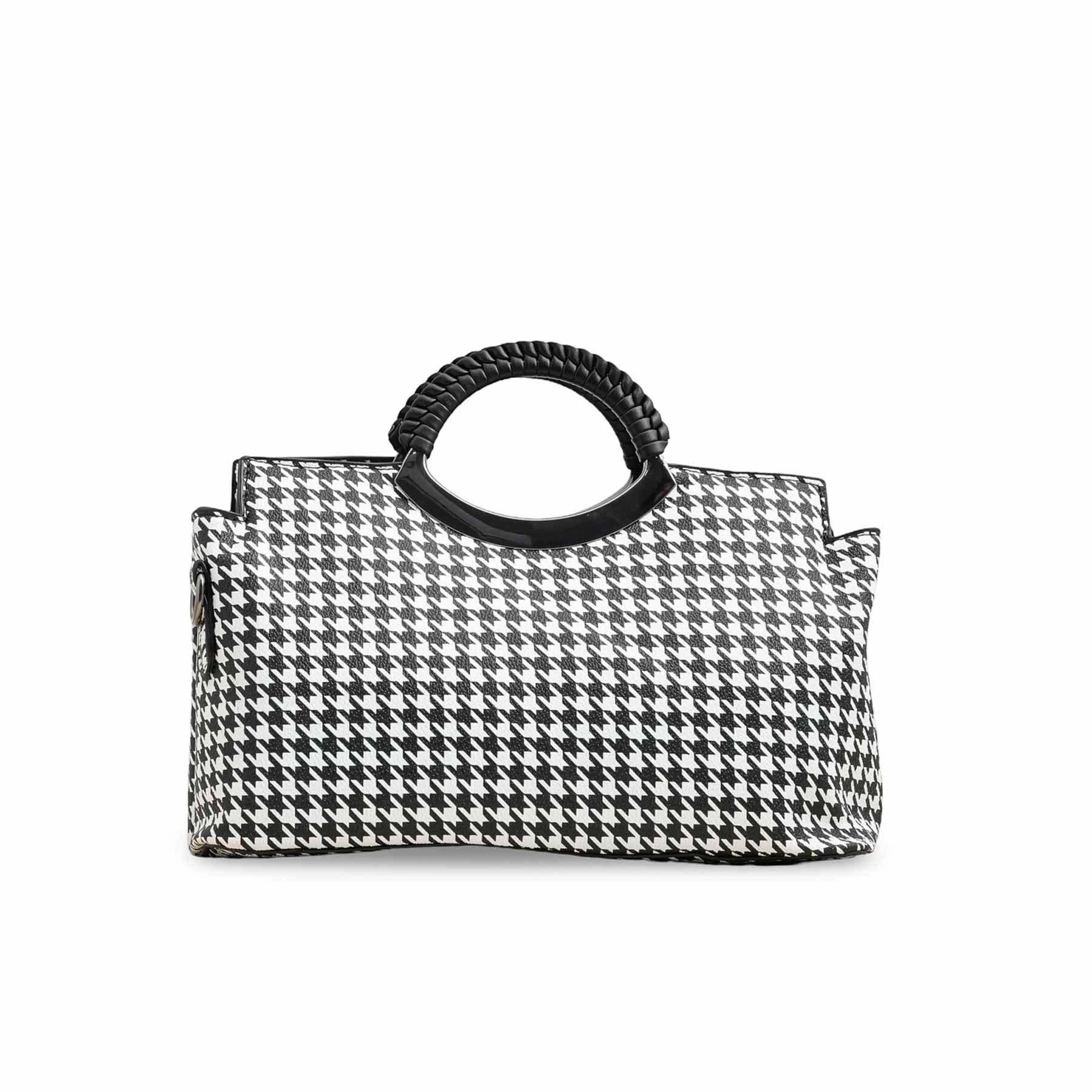White Formal Hand Bag P36170 - Image 2