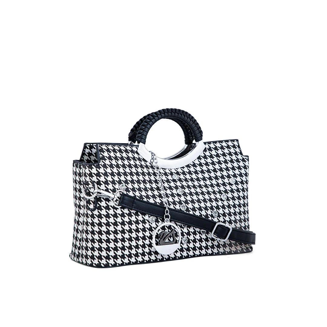 White Formal Hand Bag P36186 - Image 2