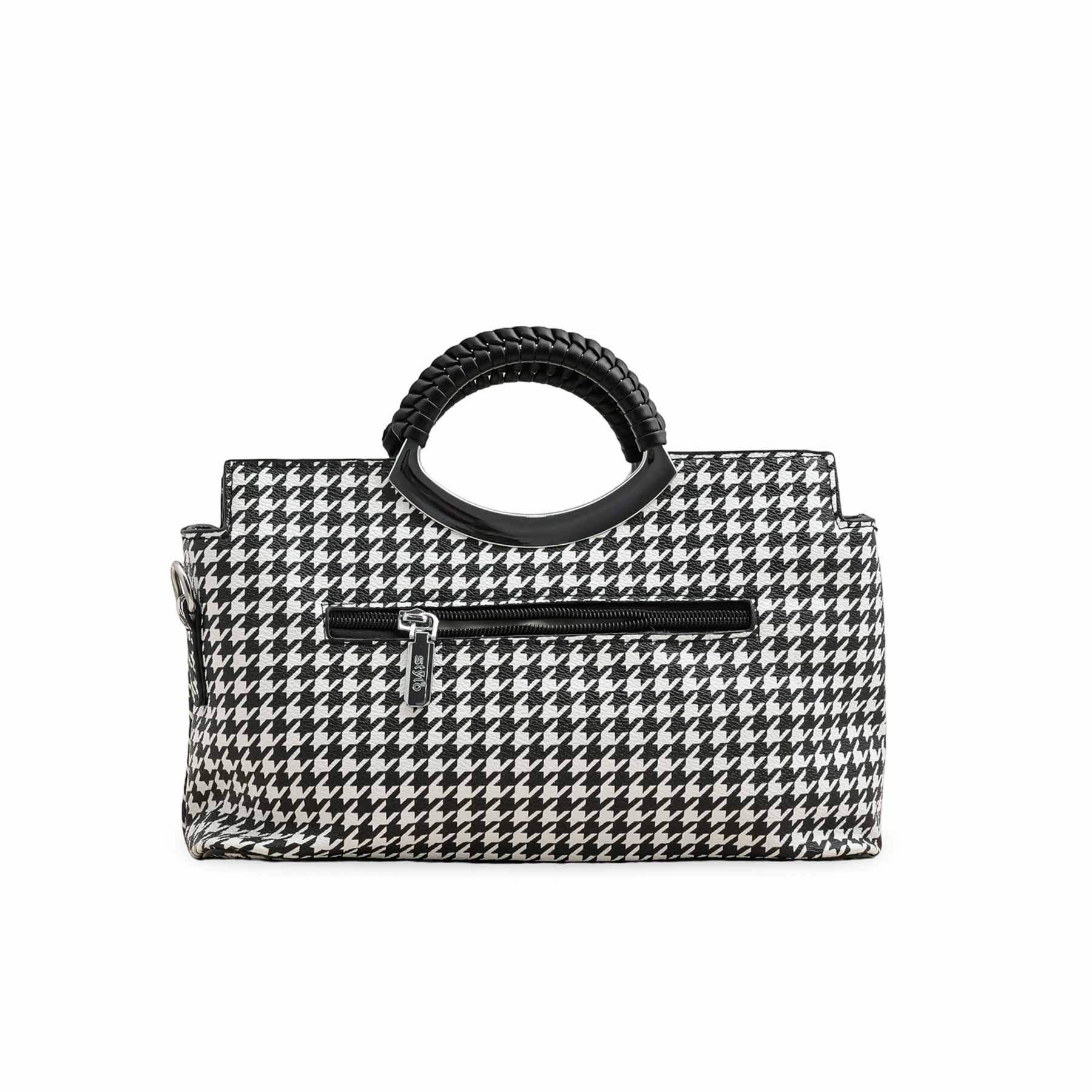 White Formal Hand Bag P36187 - Image 3