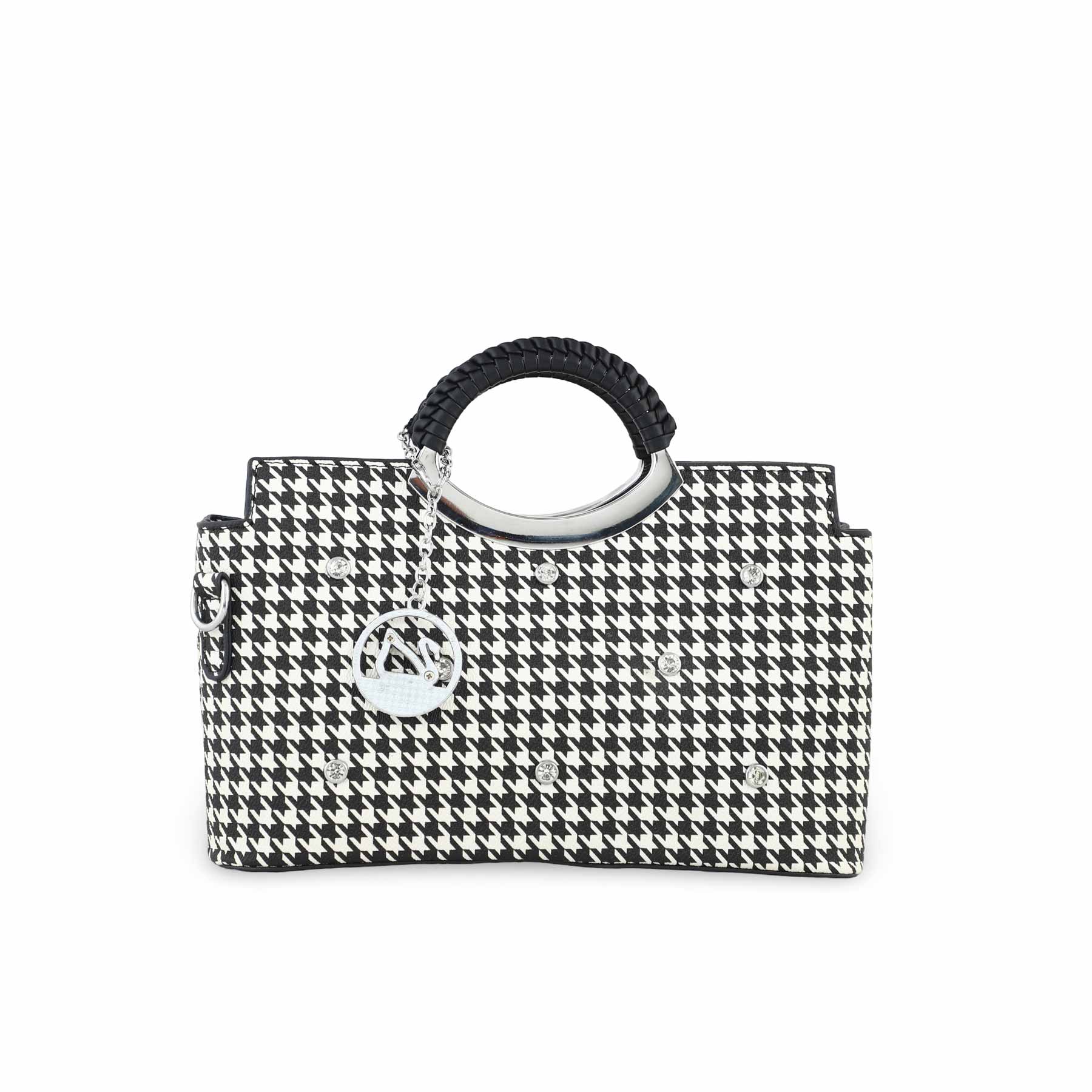 White Formal Hand Bag P36188 - Image 2
