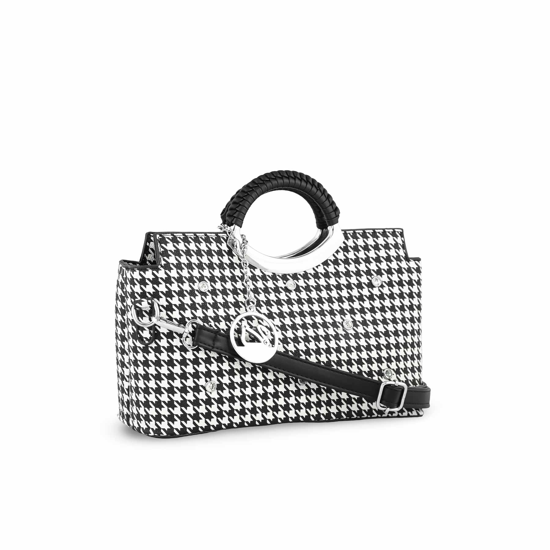 White Formal Hand Bag P36188 - Image 3