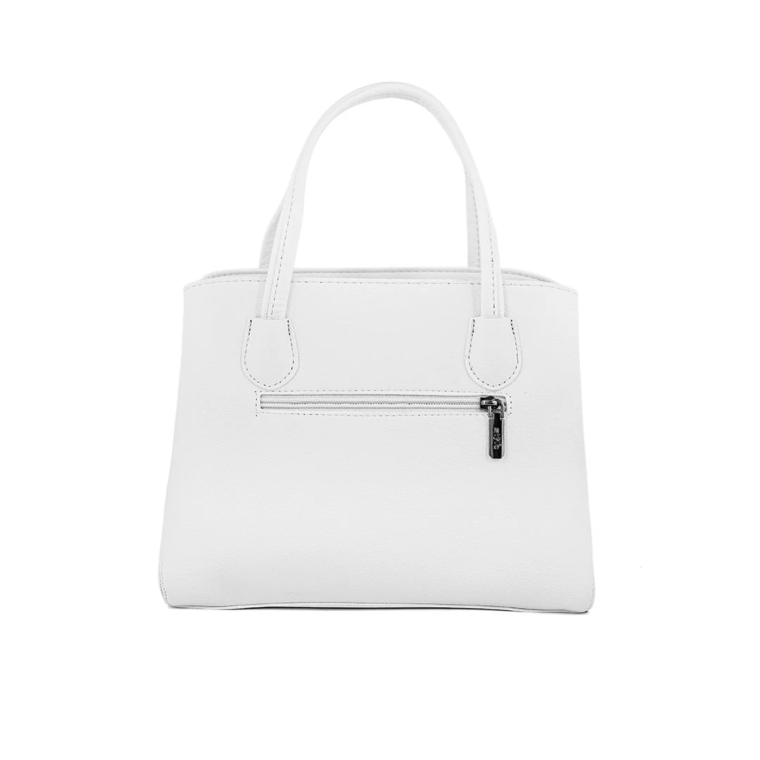 White Formal Hand Bag P36238 - Image 4