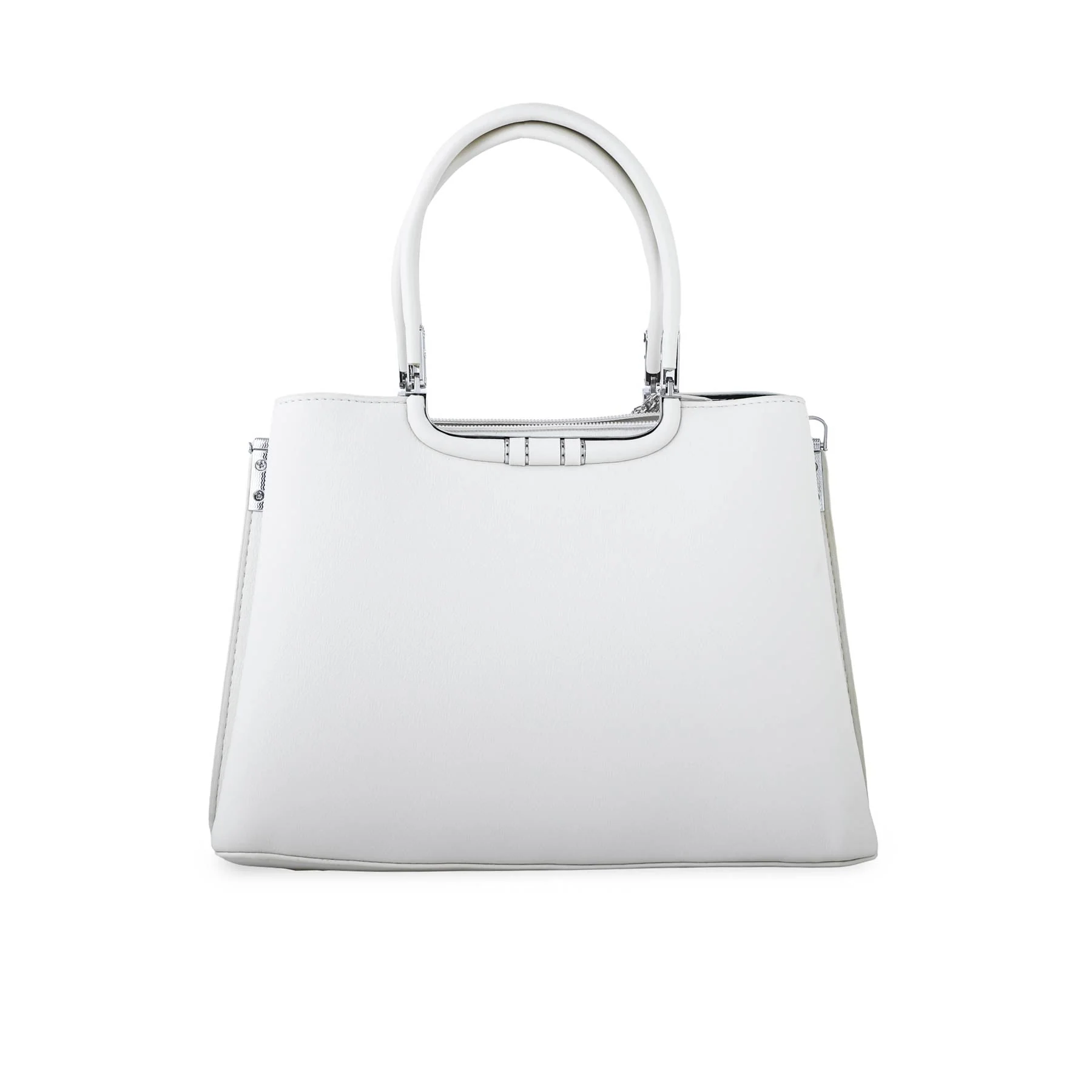 White Formal Hand Bag P36258 - Image 4