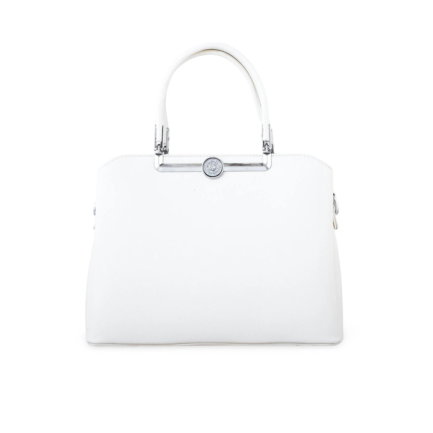 White Formal Hand Bag P36261 - Image 4