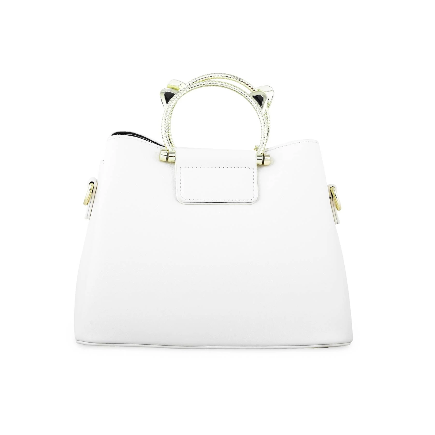 White Formal Hand Bag P36267 - Image 4