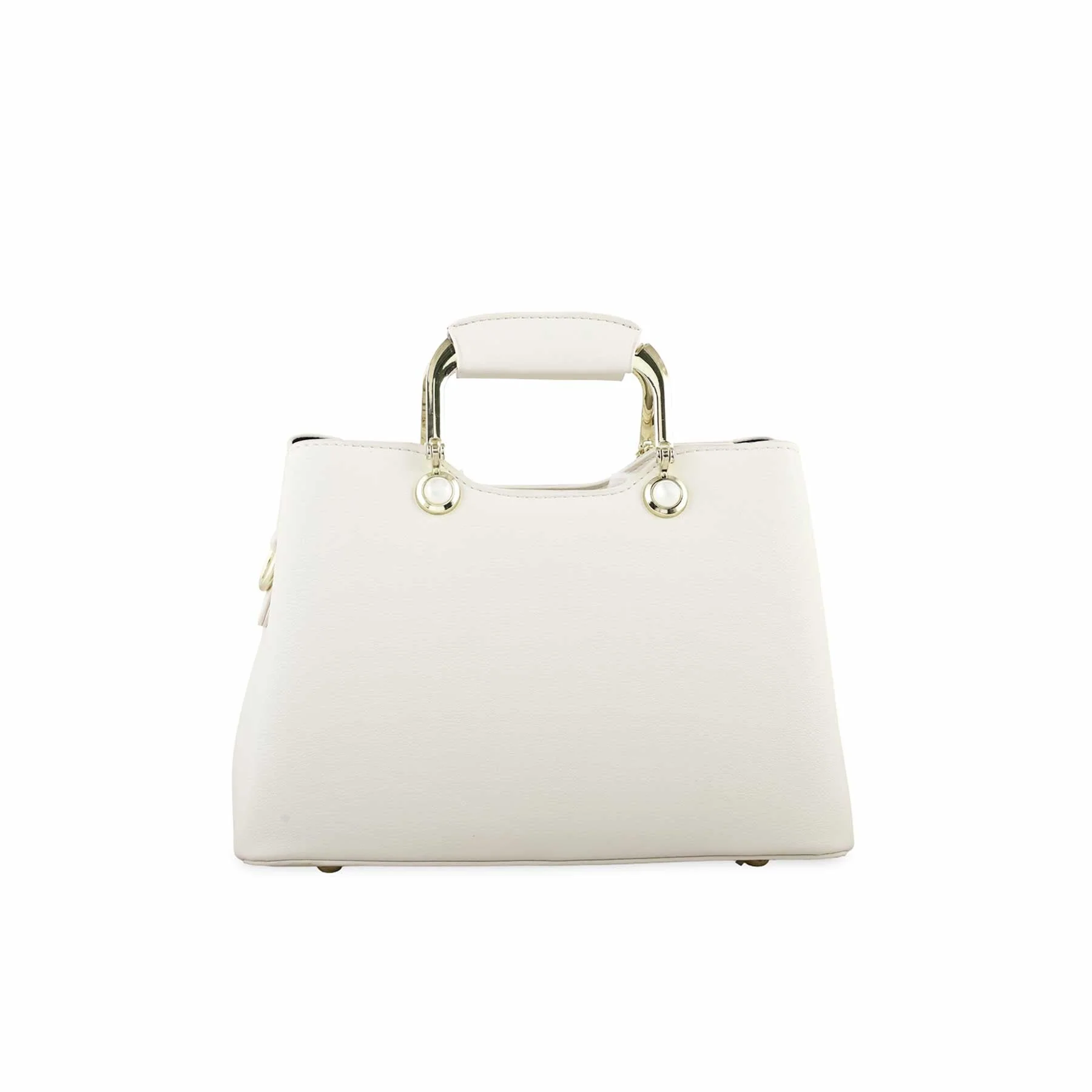 White Formal Hand Bag P36268 - Image 4