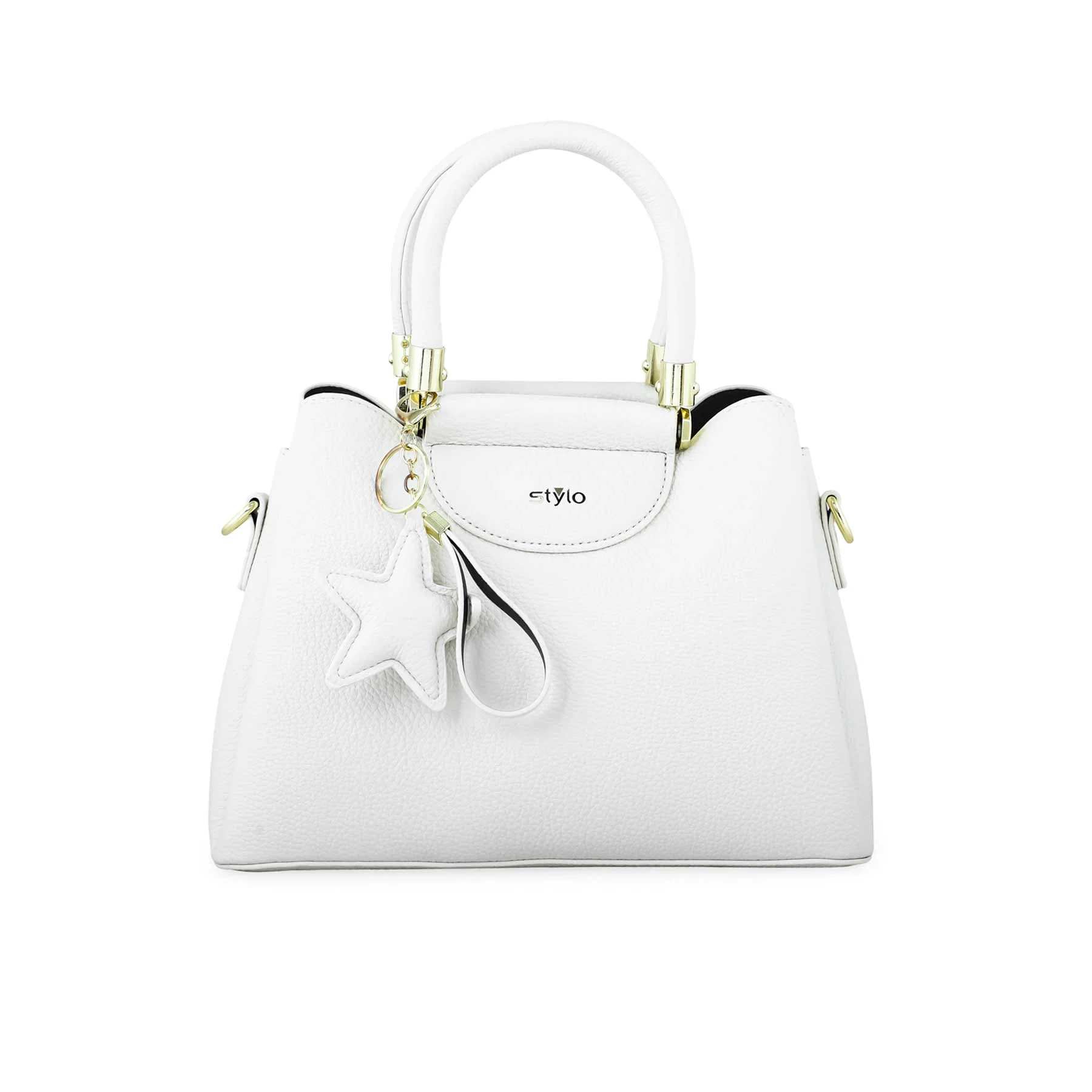 White Formal Hand Bag P36272 - Image 2