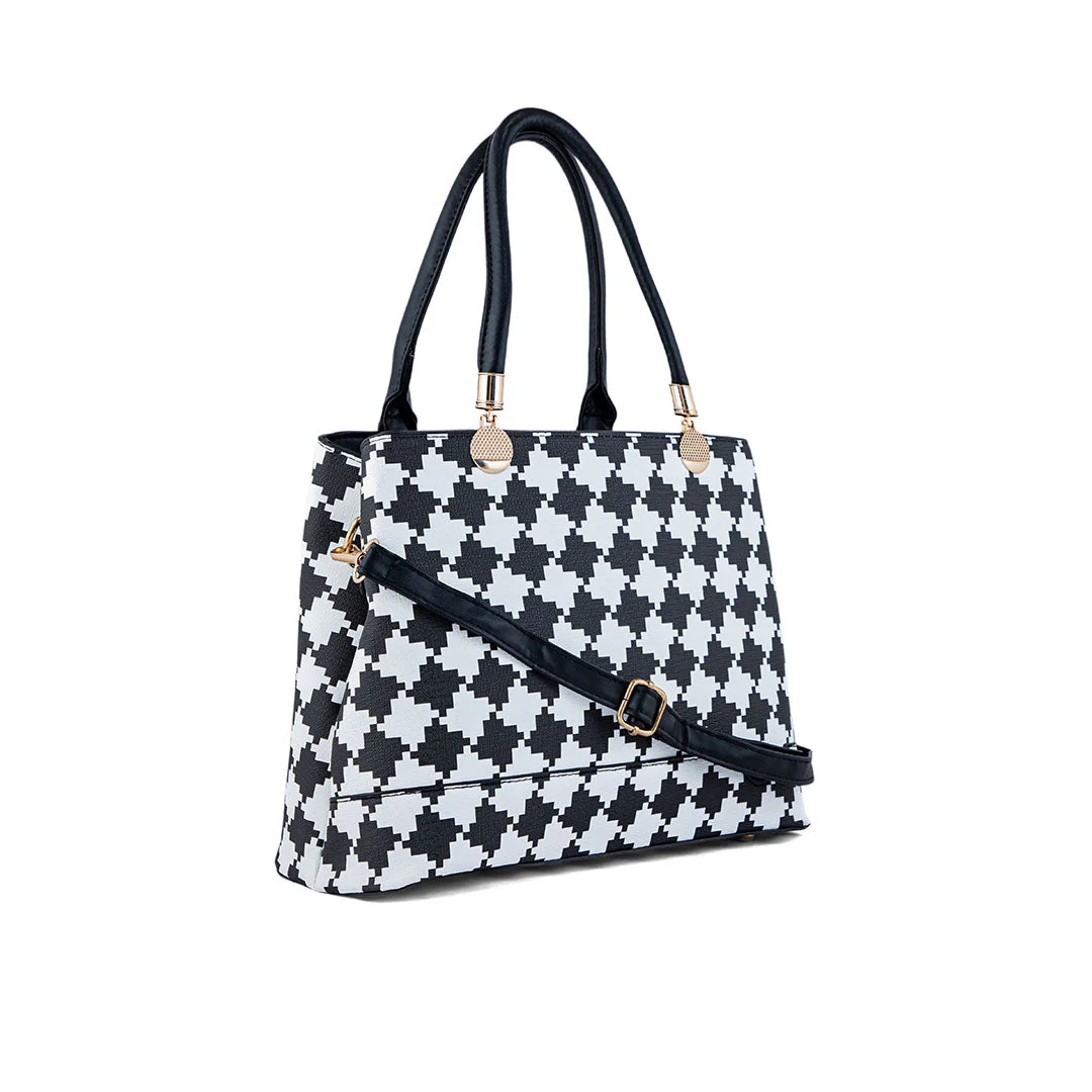White Formal Hand Bag P36278 - Image 3