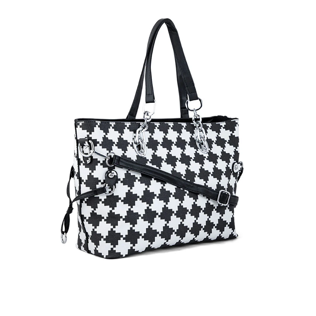 White Formal Hand Bag P36279 - Image 3