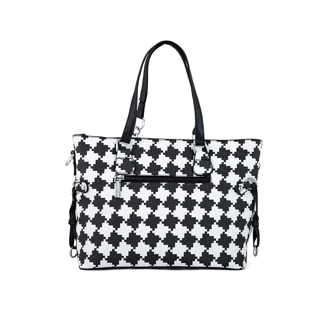 White Formal Hand Bag P36279 - Image 4