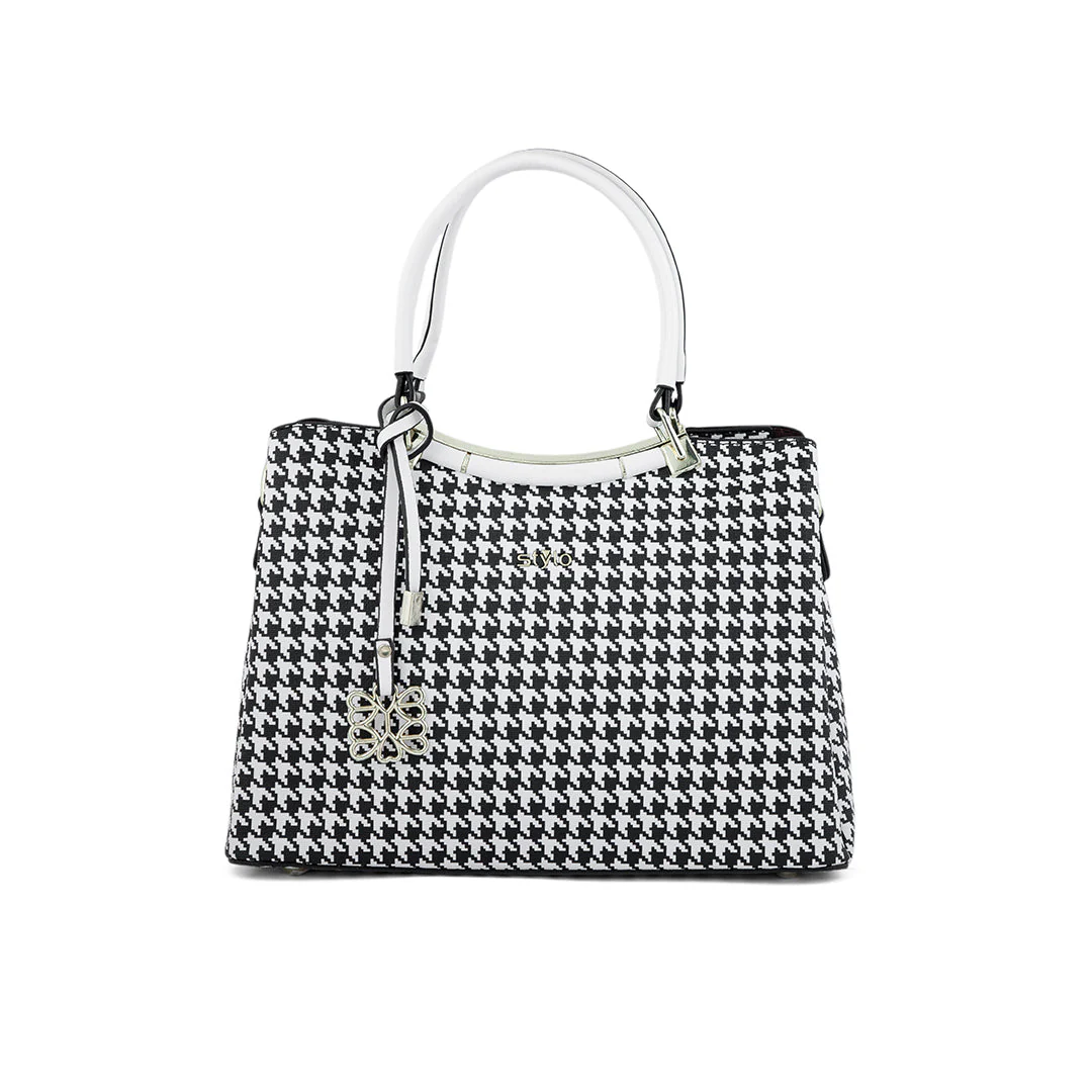 White Formal Hand Bag P36283 - Image 2