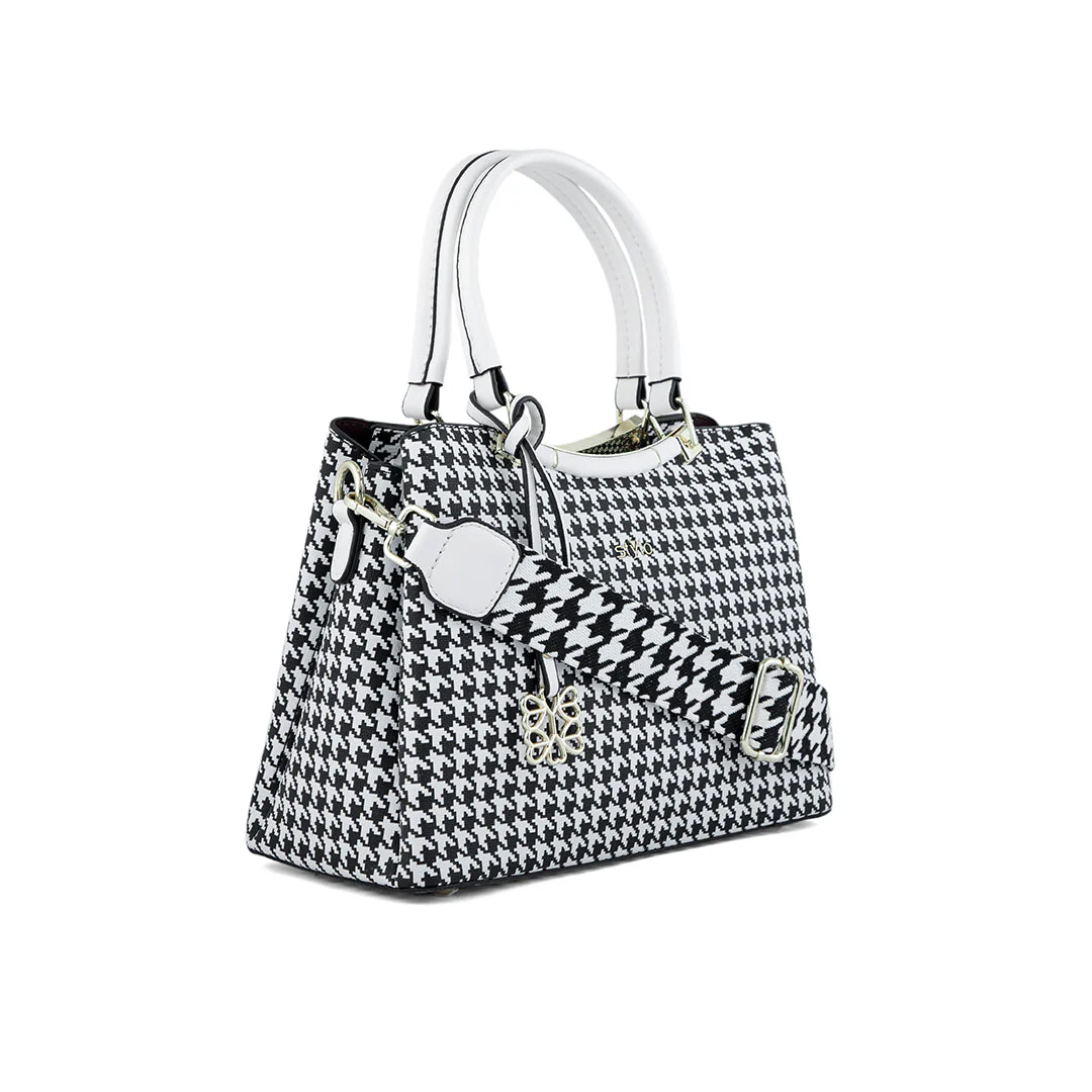 White Formal Hand Bag P36283 - Image 3