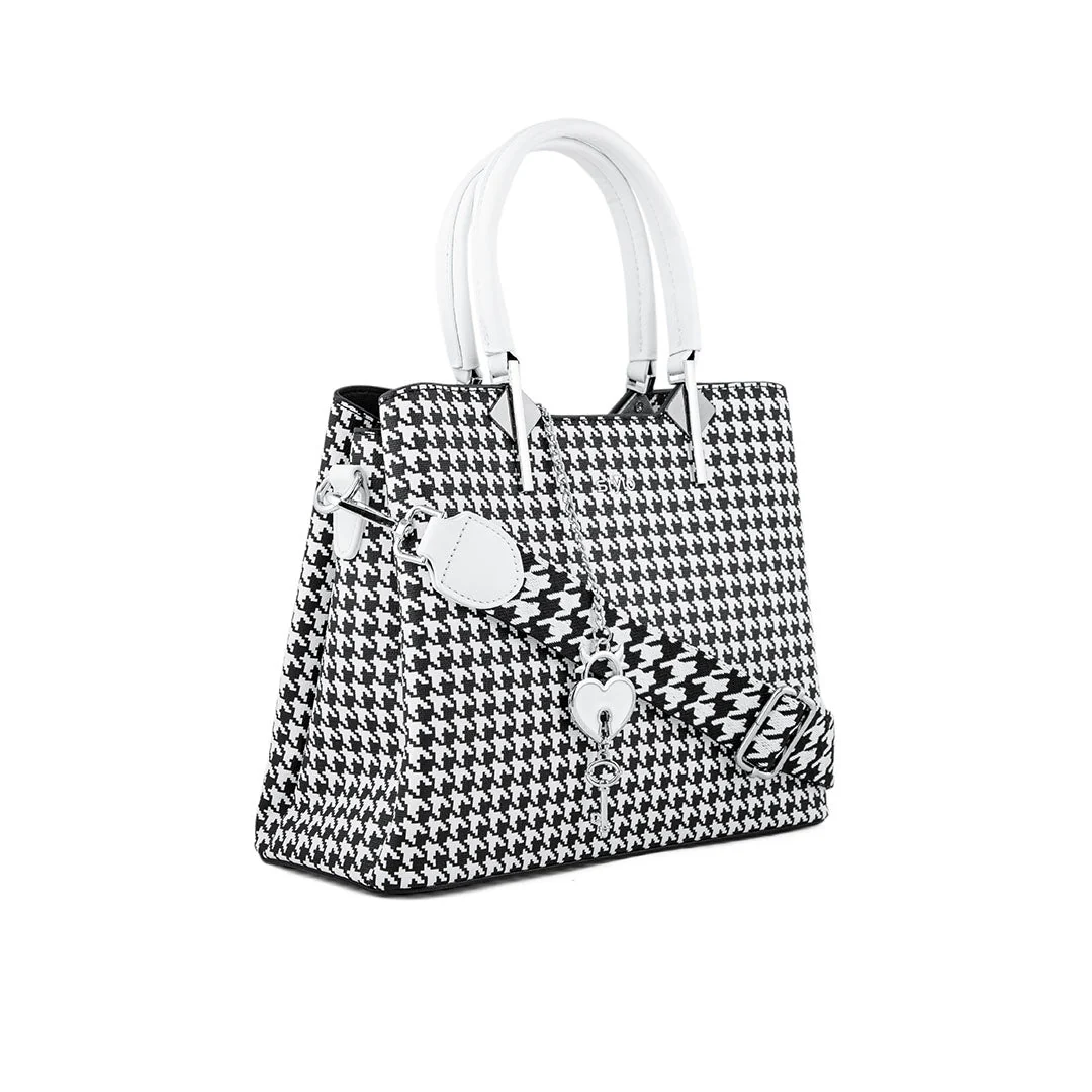 White Formal Hand Bag P36288 - Image 3