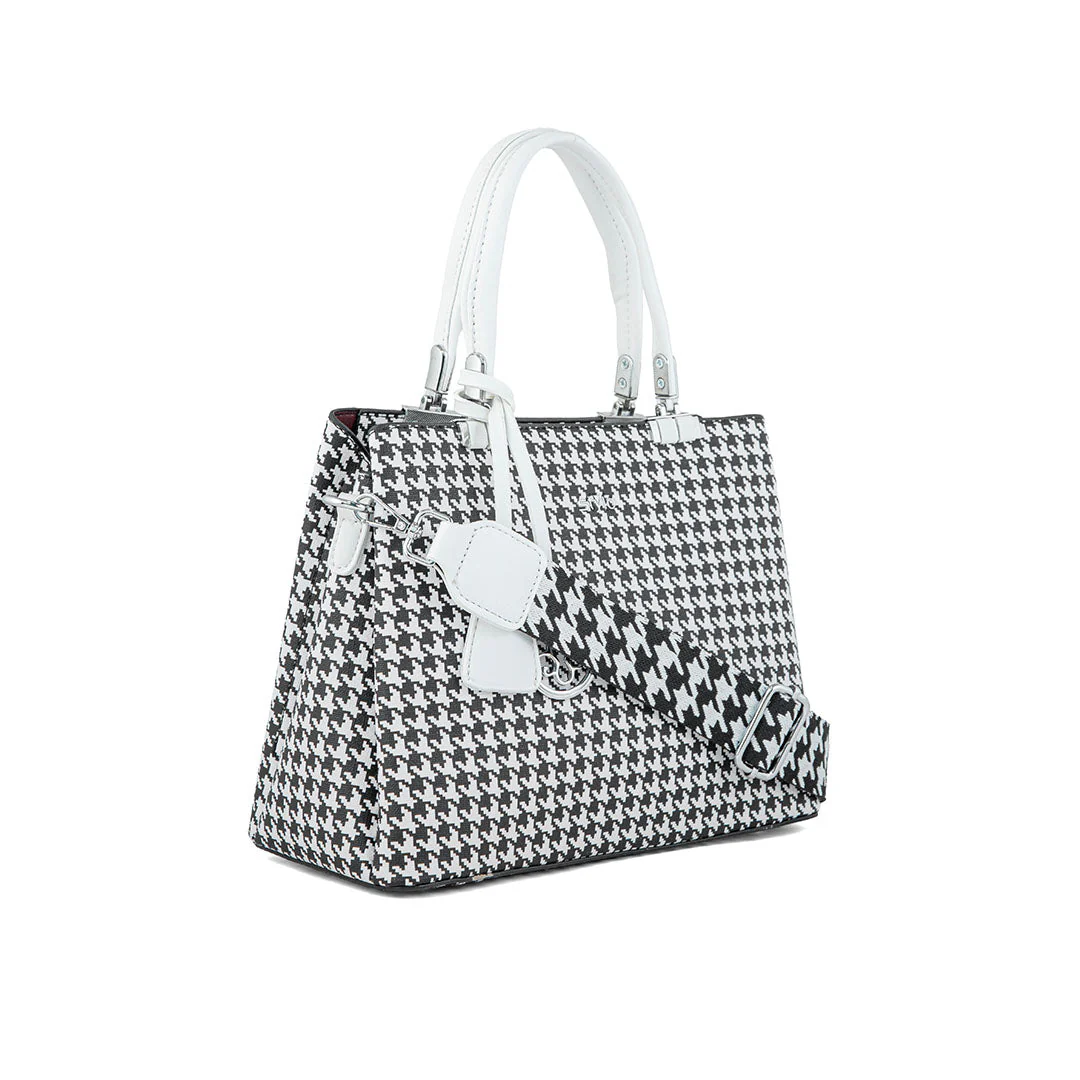 White Formal Hand Bag P36289 - Image 3