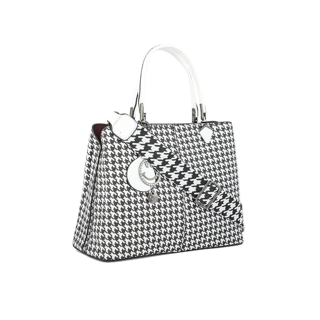 White Formal Hand Bag P36290 - Image 3