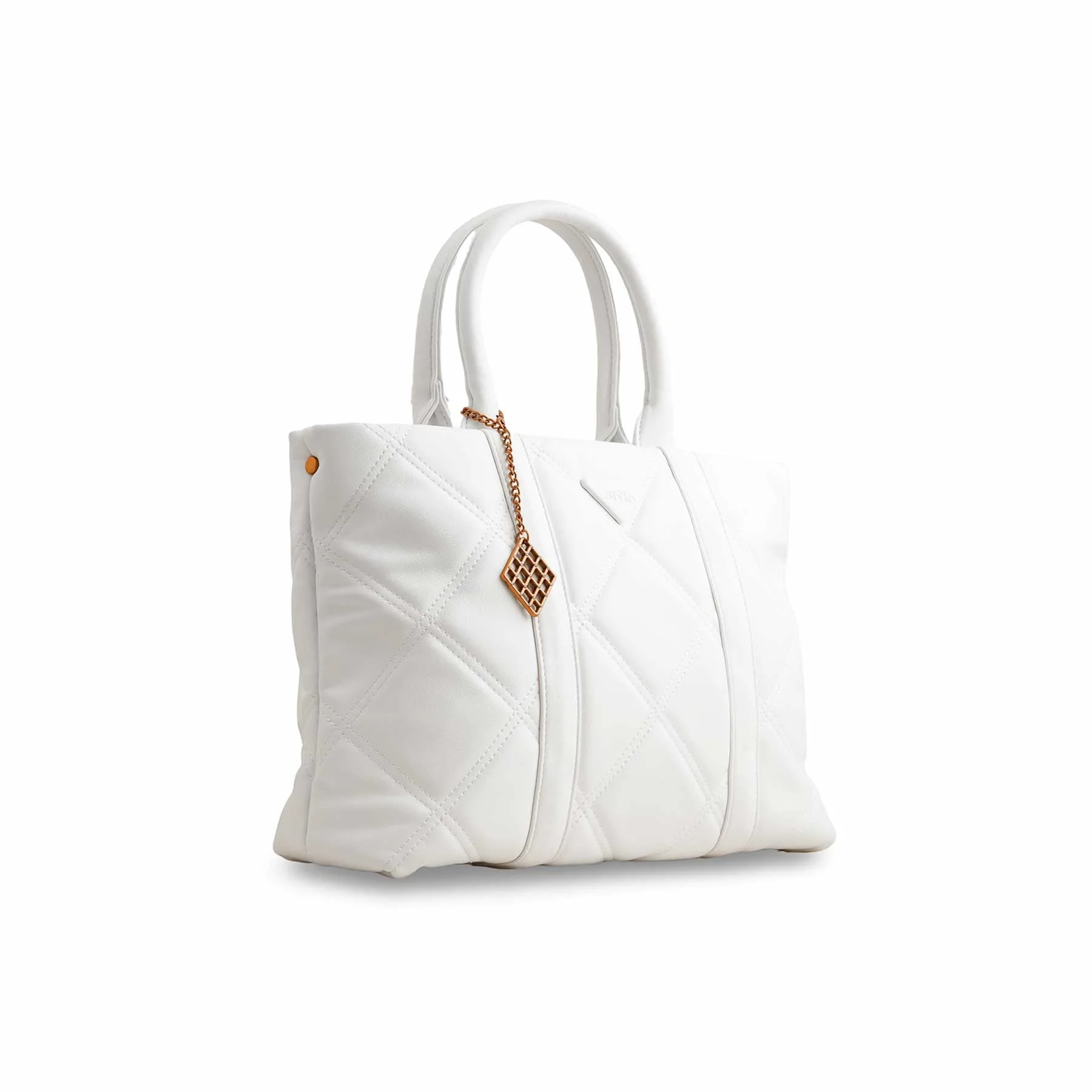 White Formal Hand Bag P36368 - Image 3