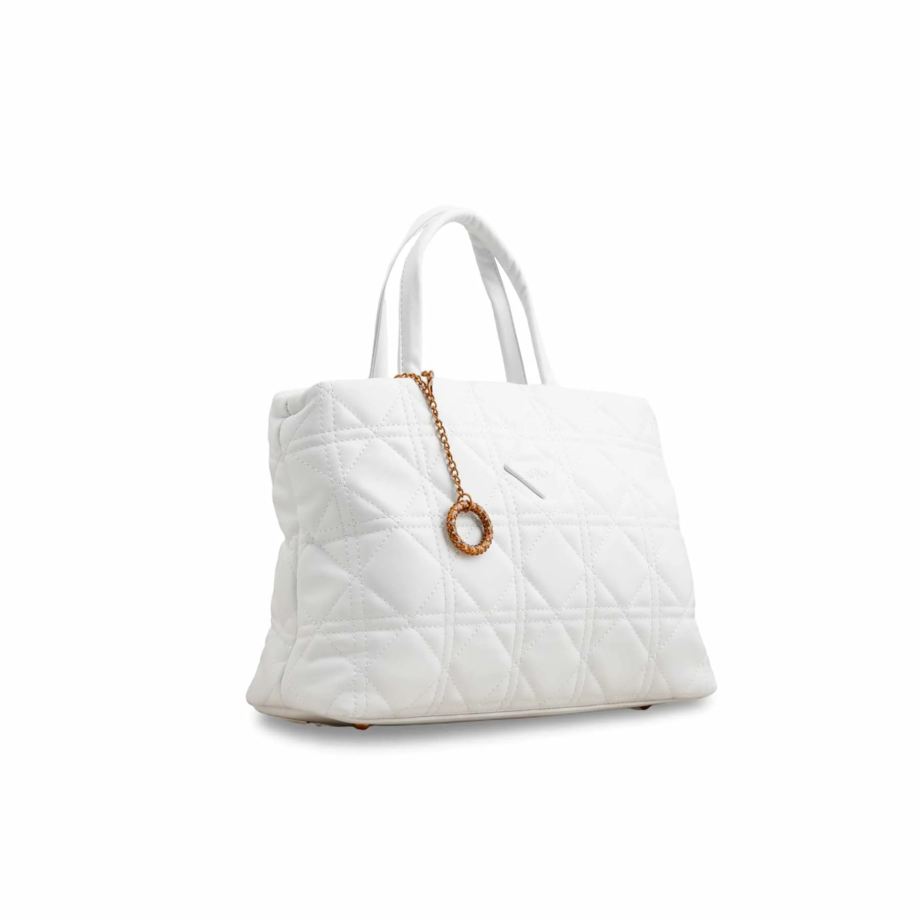 White Formal Hand Bag P36369 - Image 3