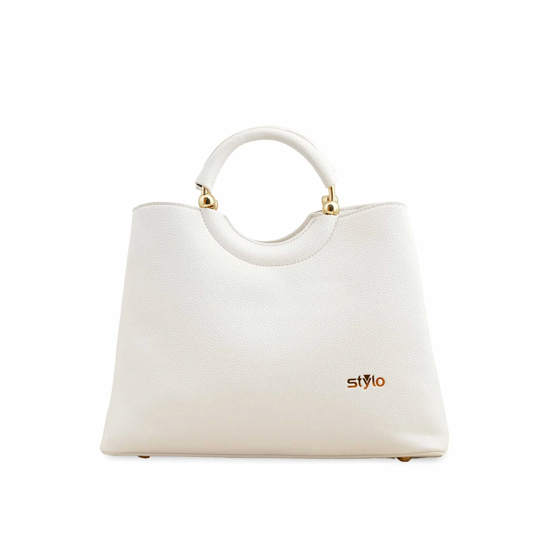White Formal Hand Bag P36385 - Image 2