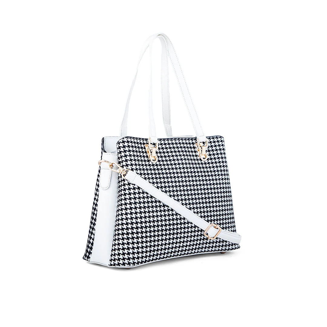 White Formal Hand Bag P55651 - Image 2