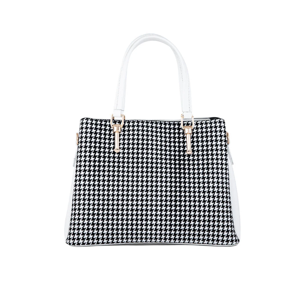 White Formal Hand Bag P55654 - Image 4