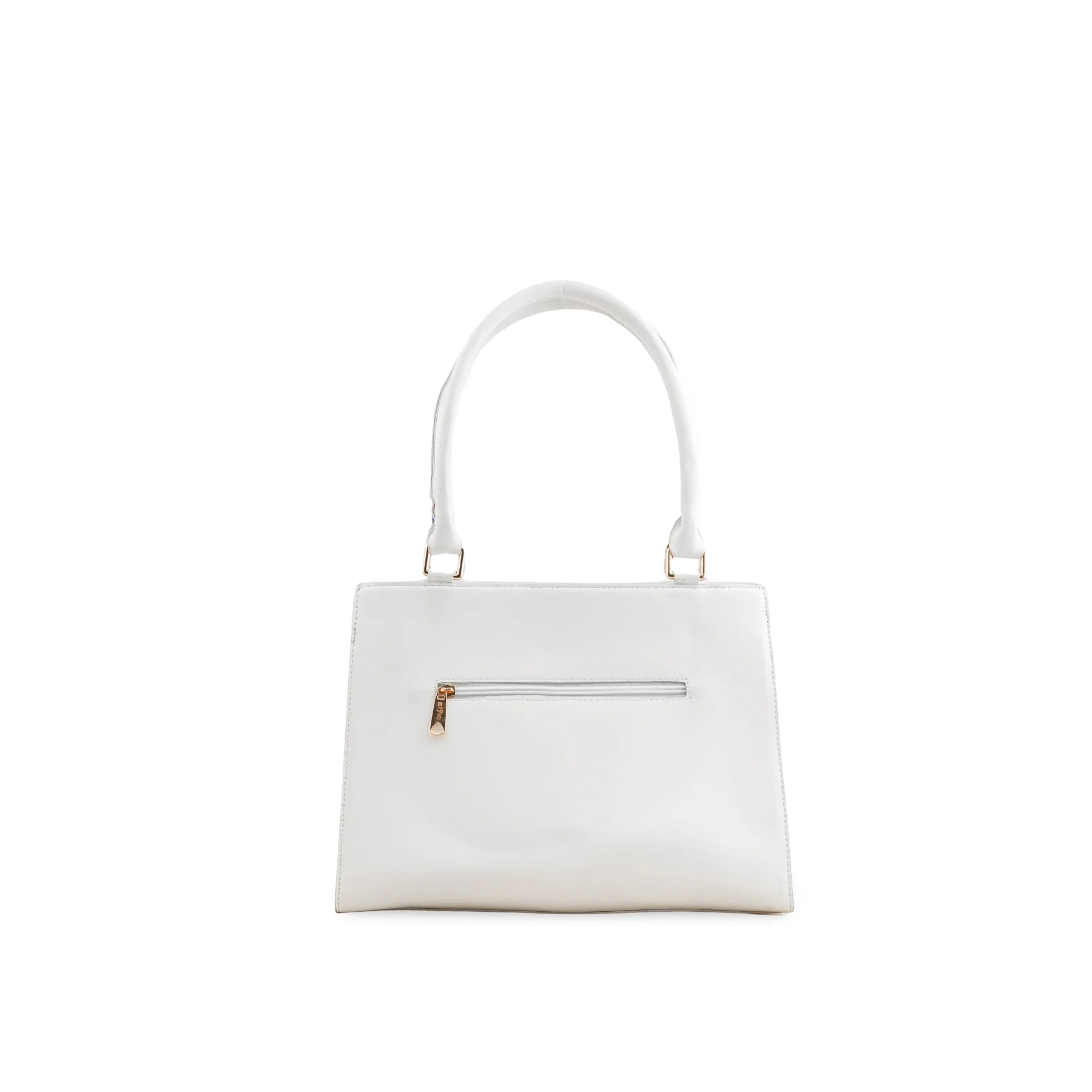 White Formal Hand Bag P55714 - Image 4