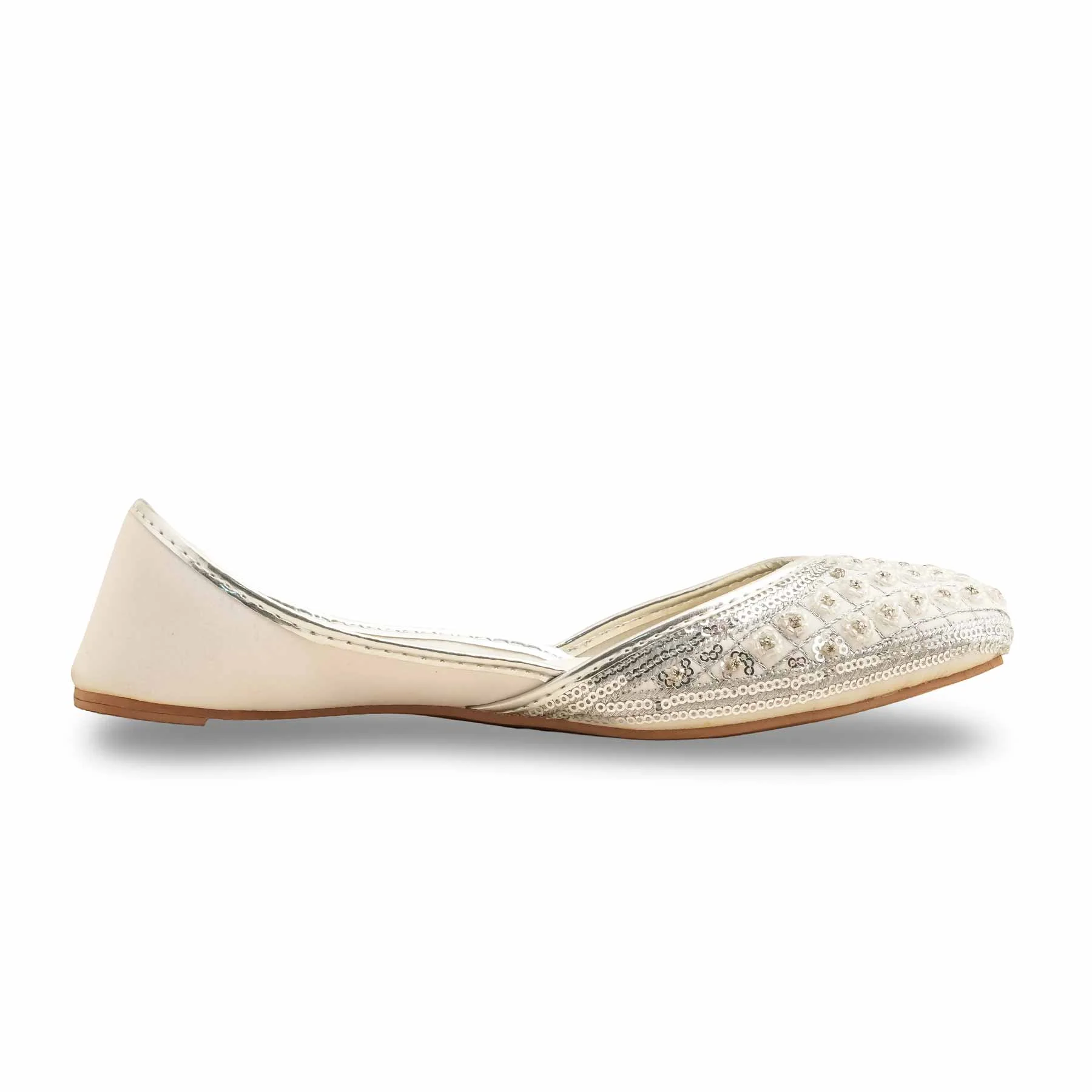 White Formal Khussa EC8514 - Image 2