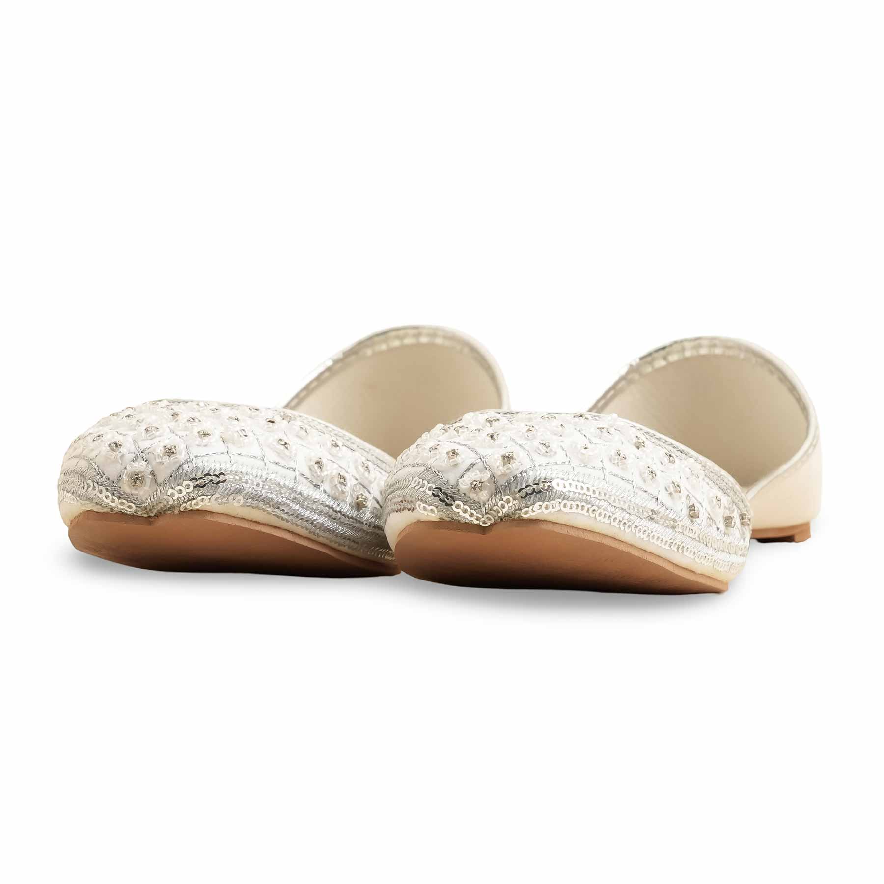 White Formal Khussa EC8514 - Image 3