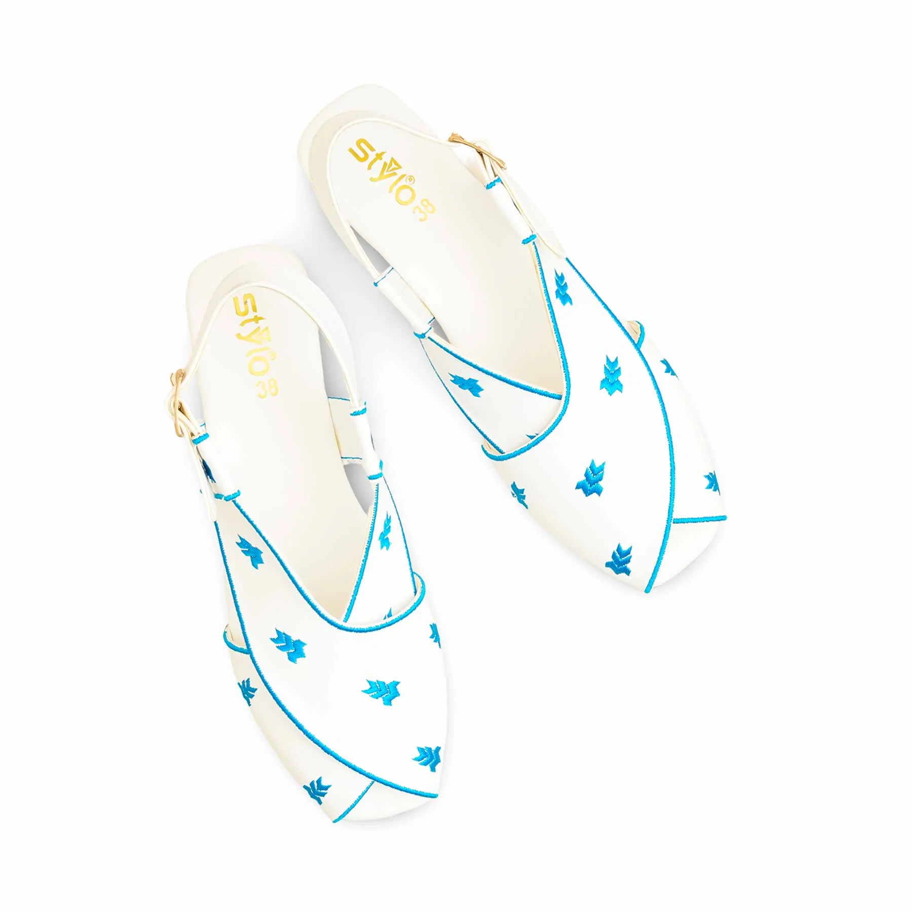 White Formal Peshawari Chappal EC3189 - Image 5