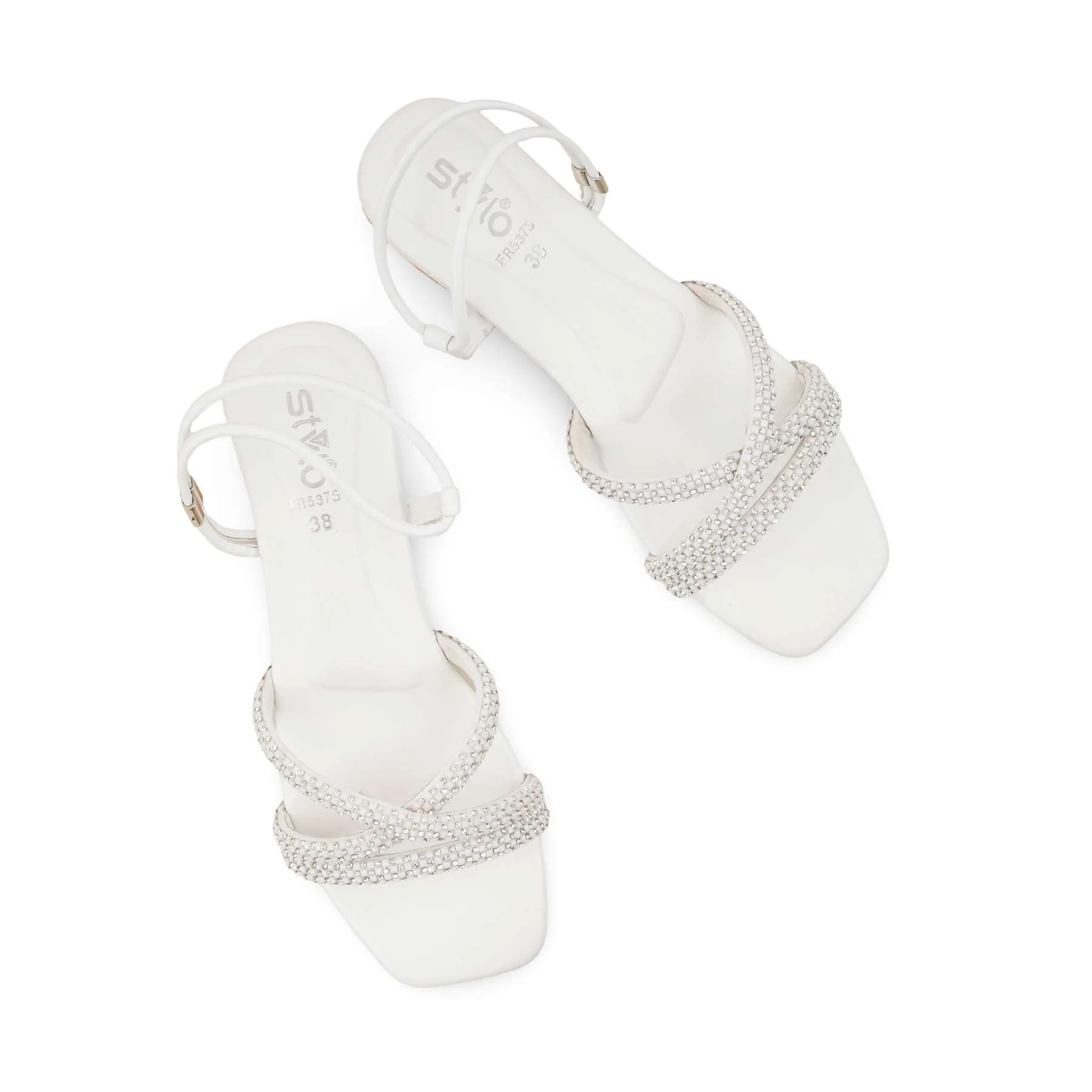 White Formal Sandal FR5375 - Image 5