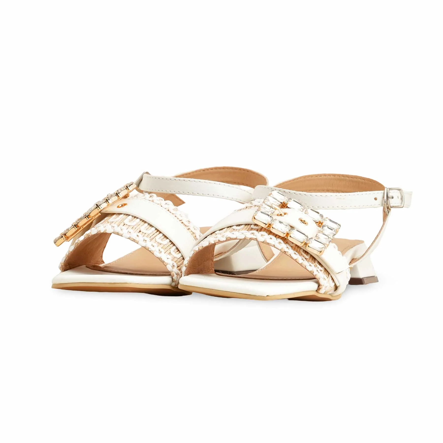 White Formal Sandal FR5425 - Image 3