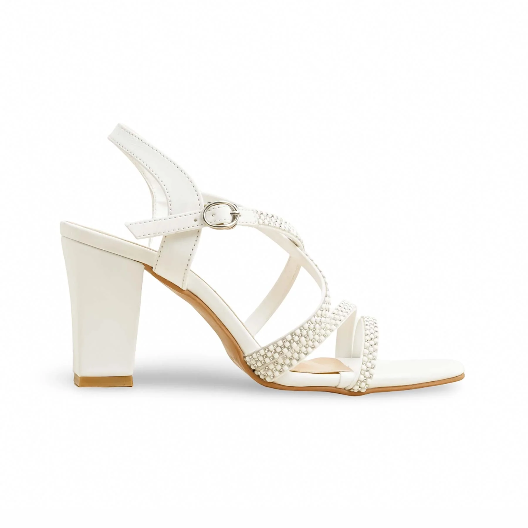 White Formal Sandal FR5465 - Image 3