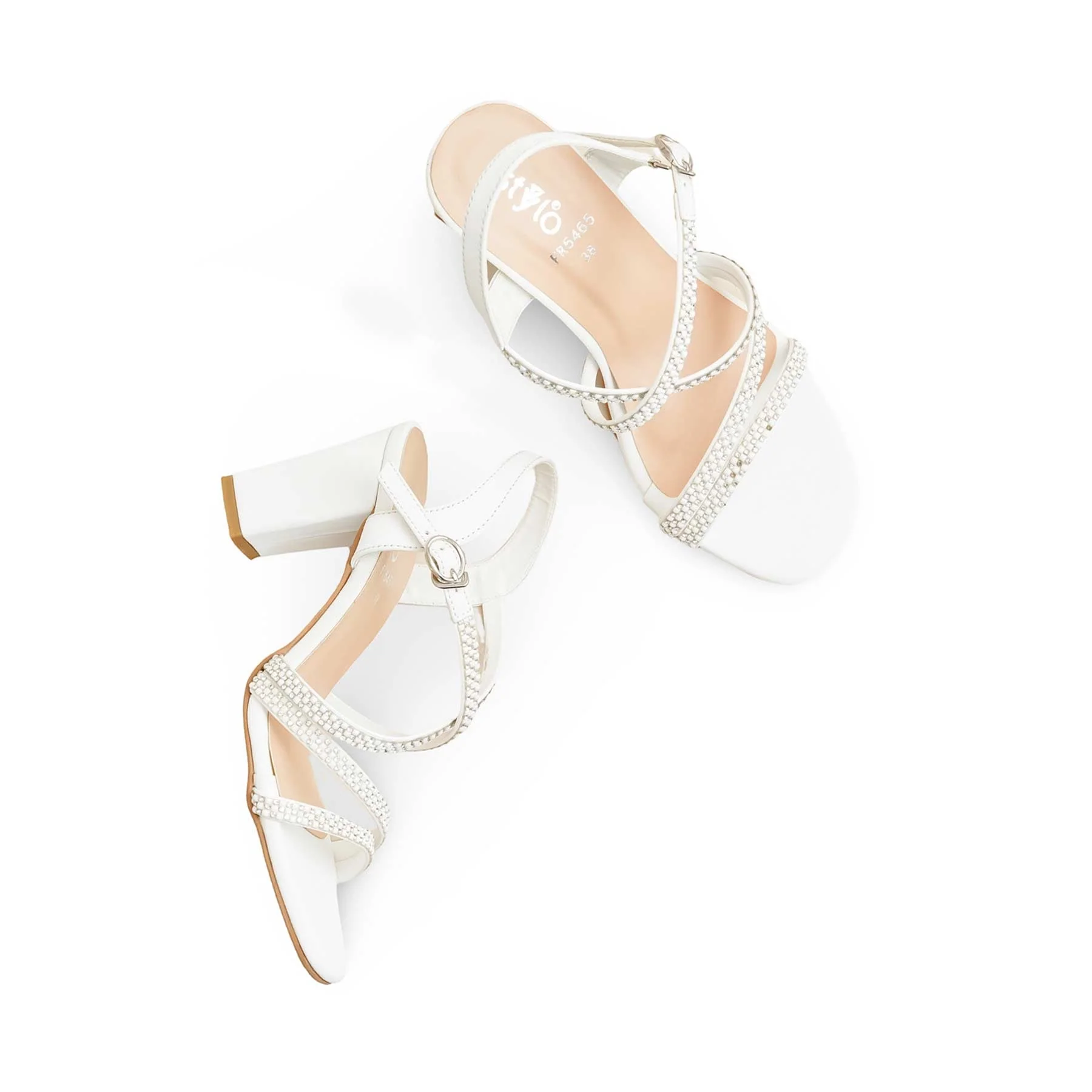 White Formal Sandal FR5465 - Image 6