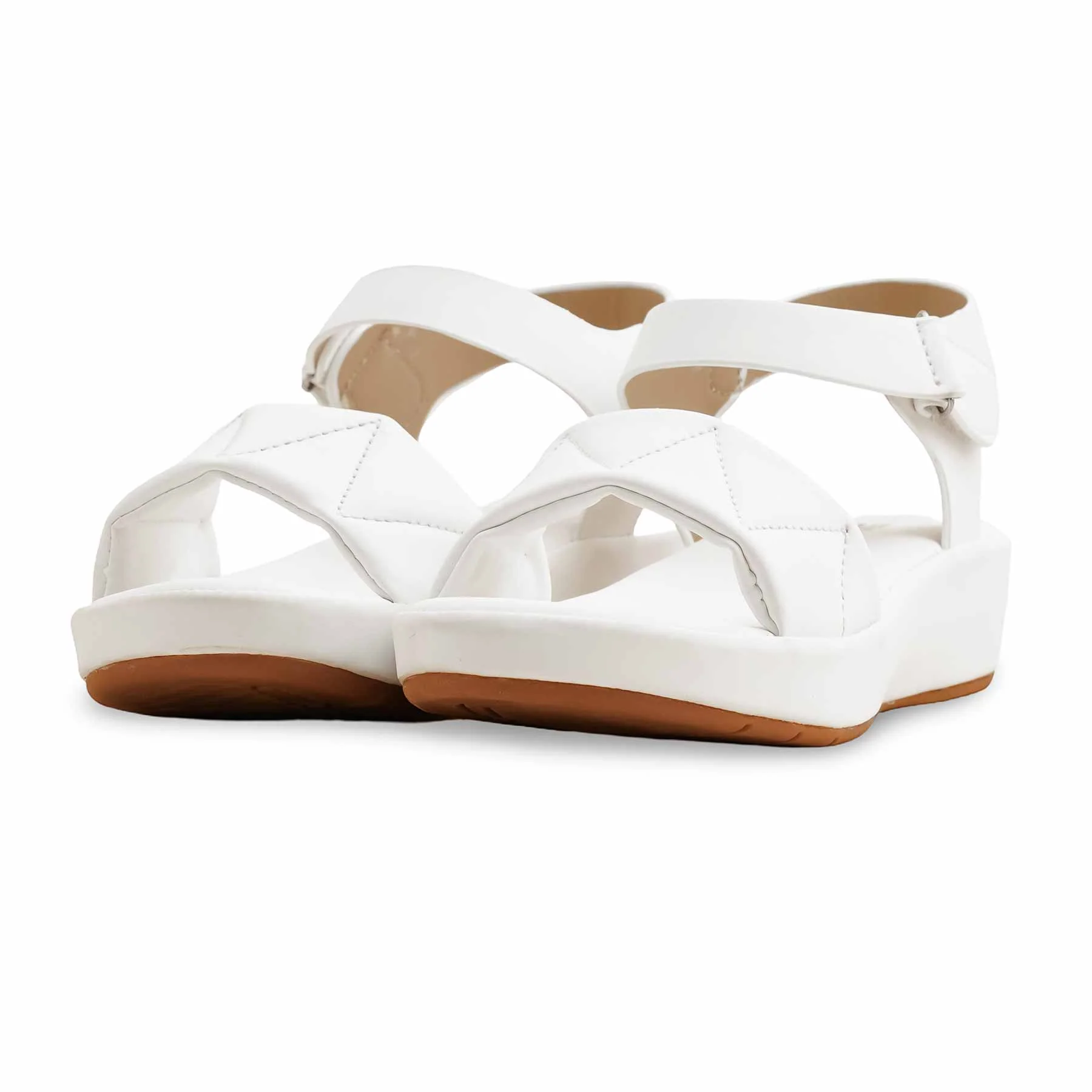 White Formal Sandal PU0518 - Image 3