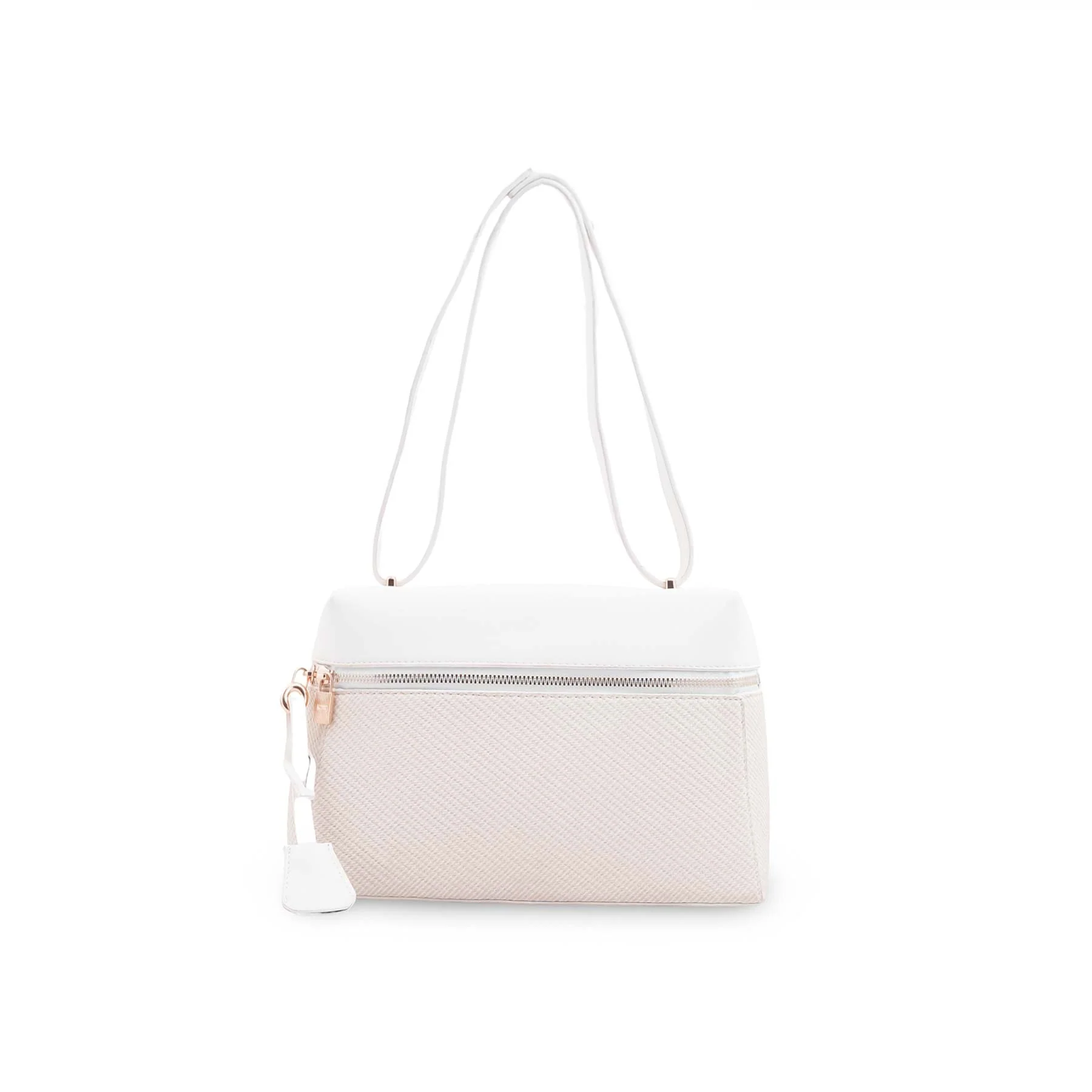White Formal Shoulder Bag For Ladies P36587 - Image 2