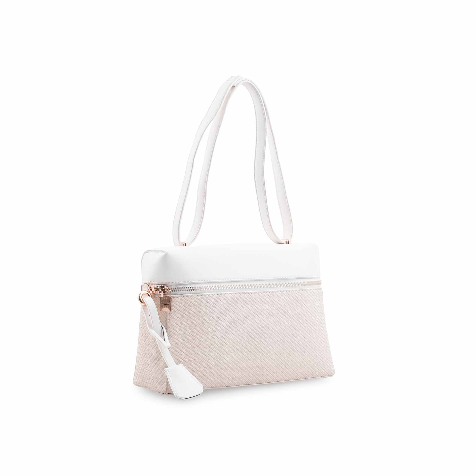 White Formal Shoulder Bag For Ladies P36587 - Image 3