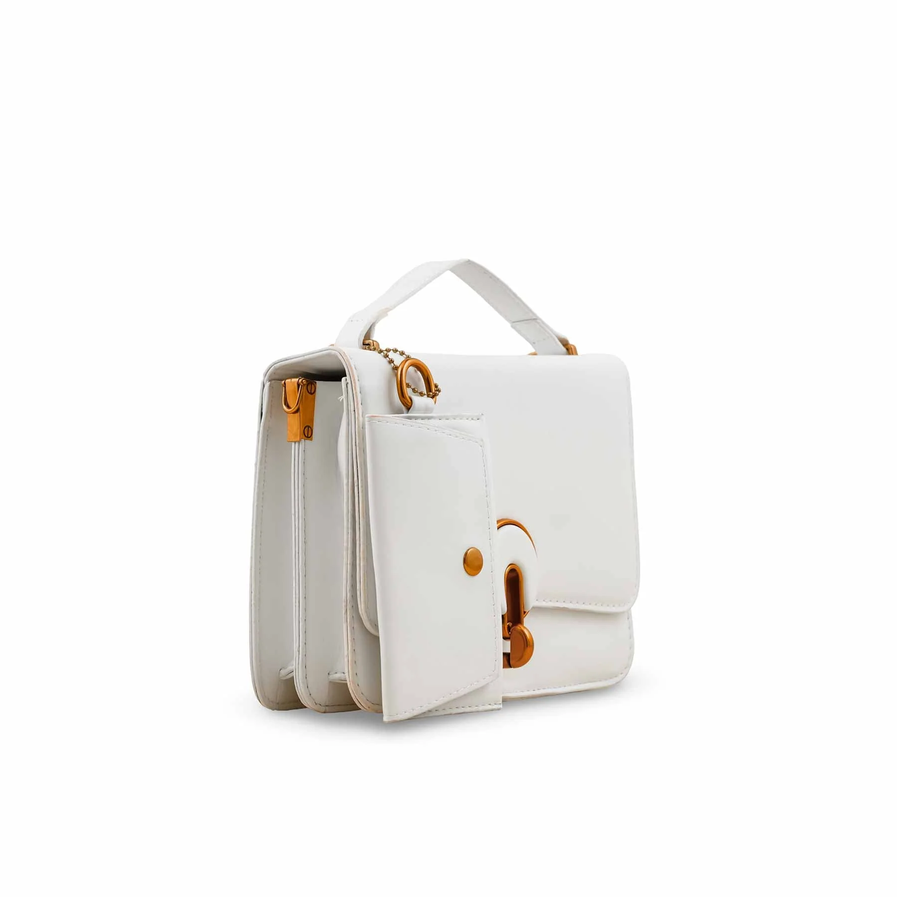 White Formal Shoulder Bag P36141 - Image 2