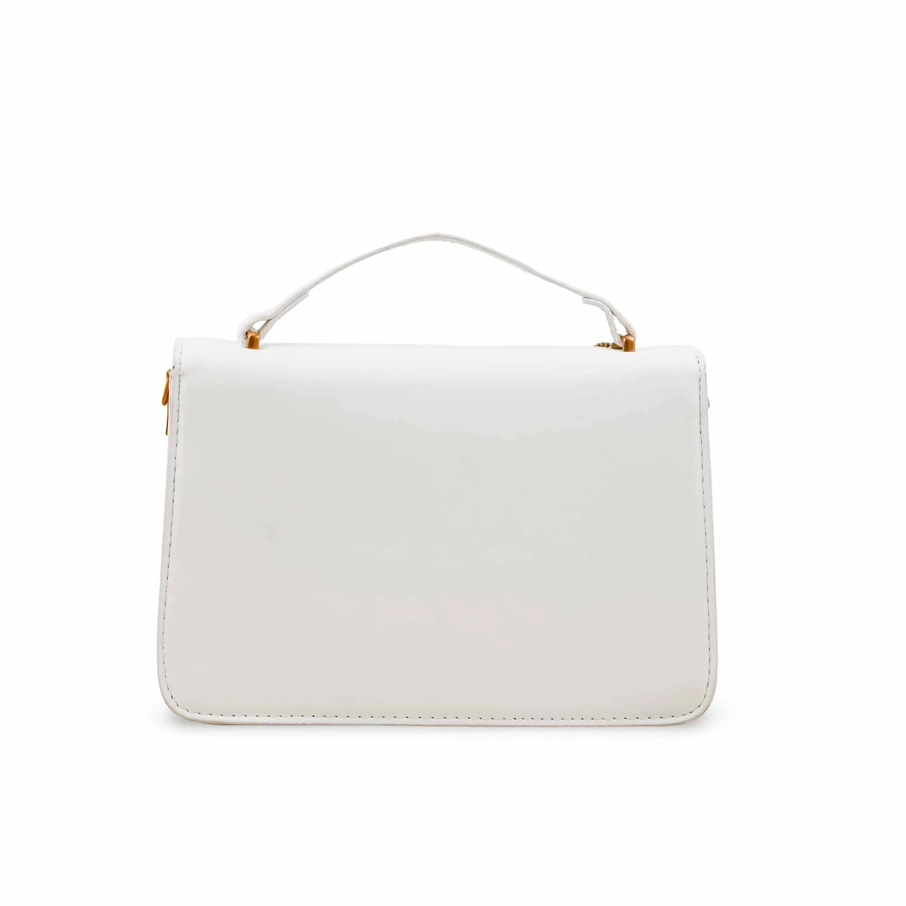 White Formal Shoulder Bag P36141 - Image 3