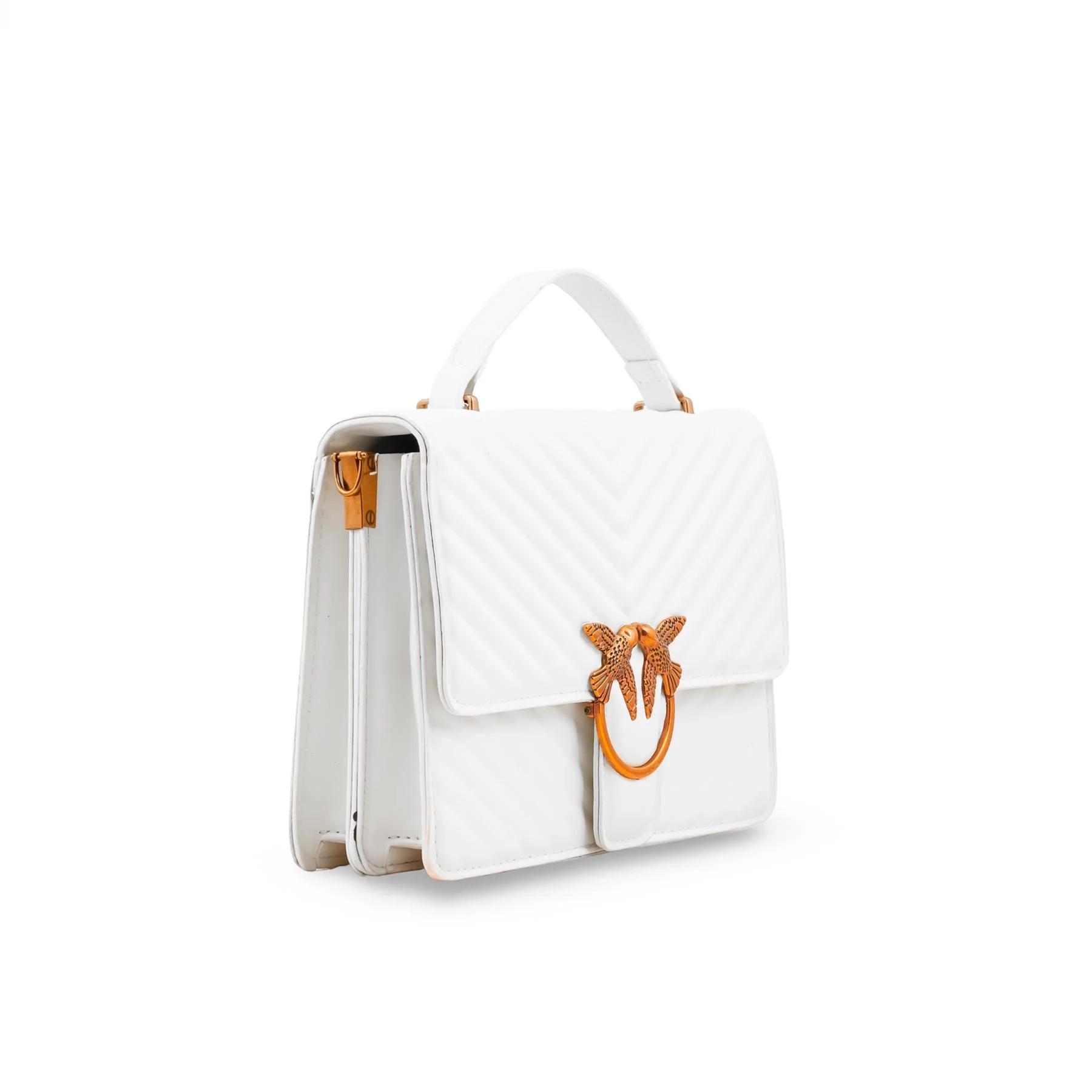 White Formal Shoulder Bag P36143 - Image 2
