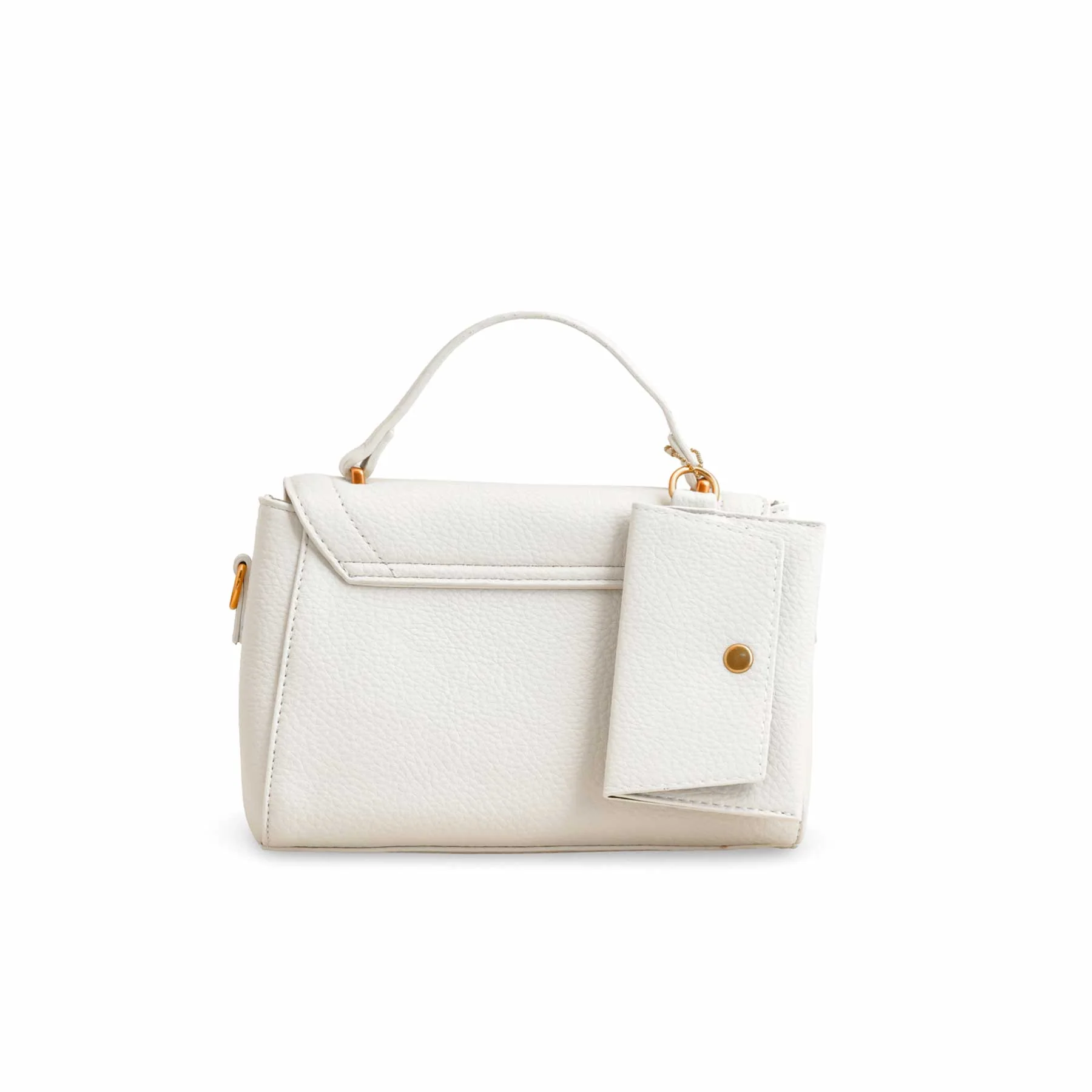 White Formal Shoulder Bag P36144 - Image 4