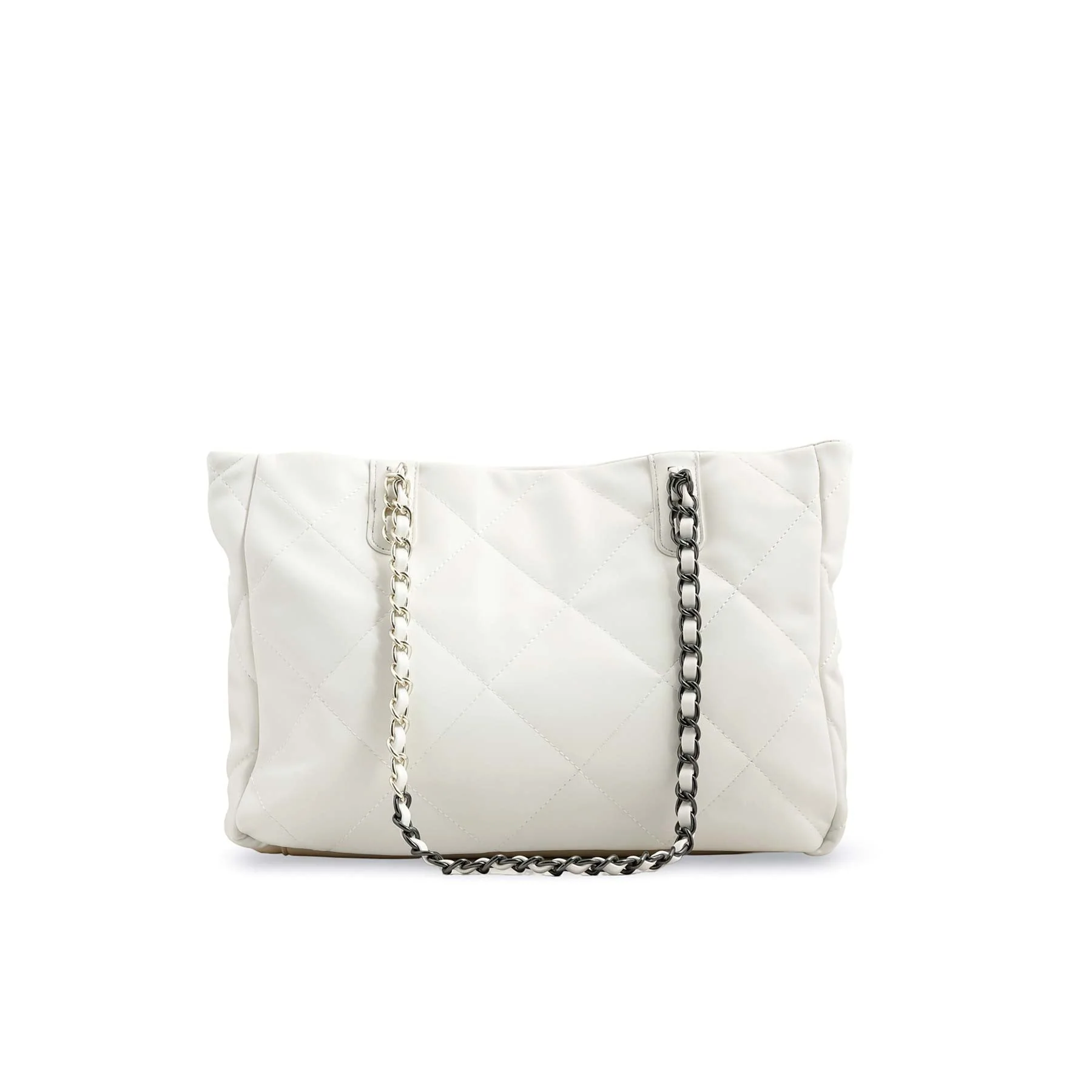 White Formal Shoulder Bag P36321 - Image 4