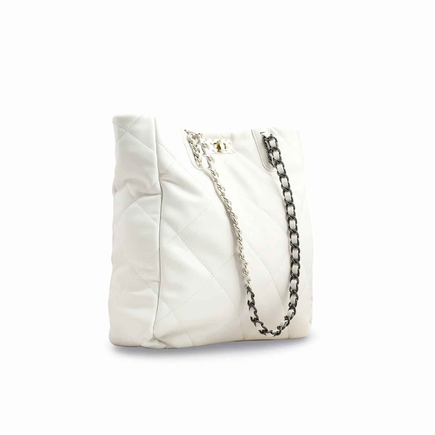 White Formal Shoulder Bag P36322 - Image 3