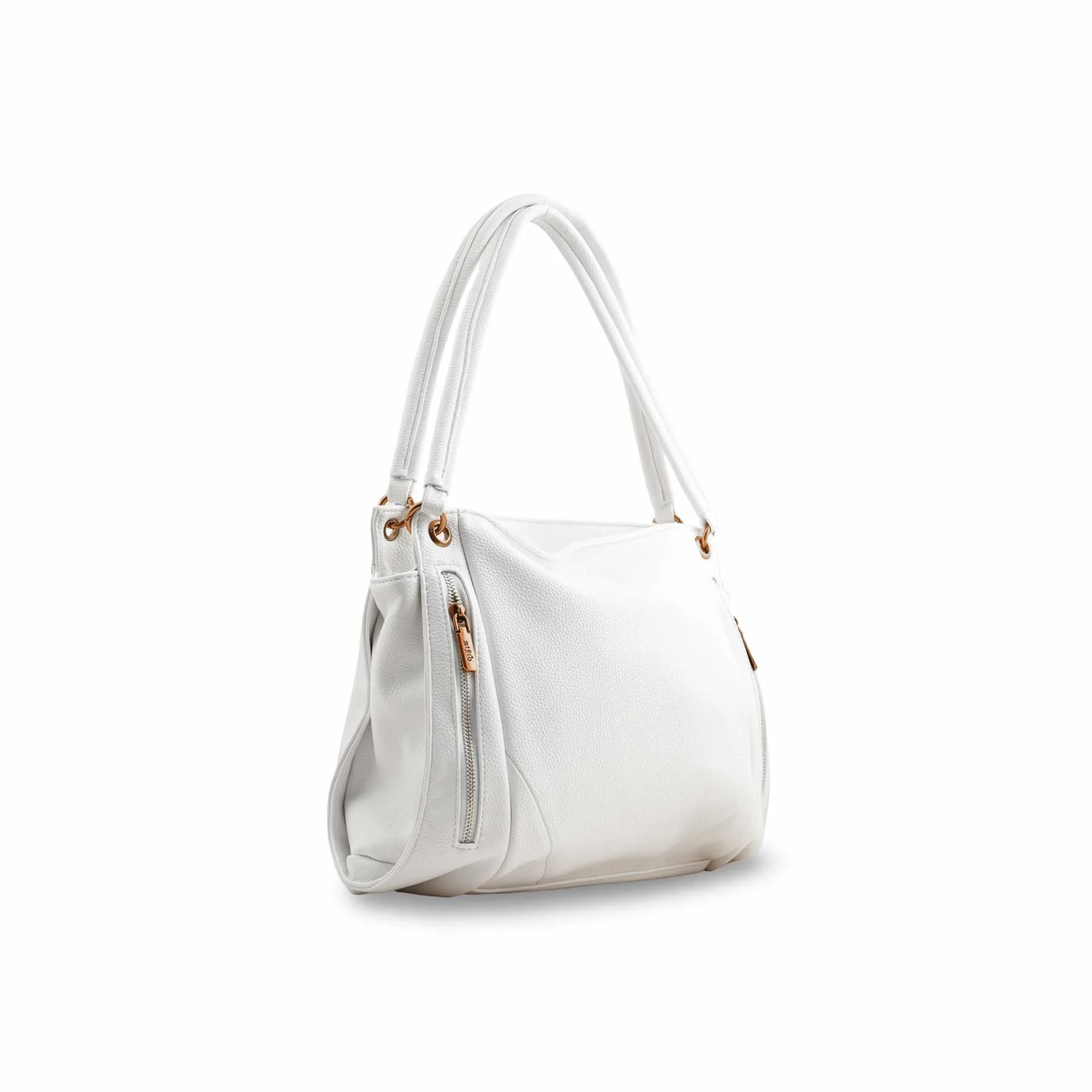 White Formal Shoulder Bag P36384 - Image 3
